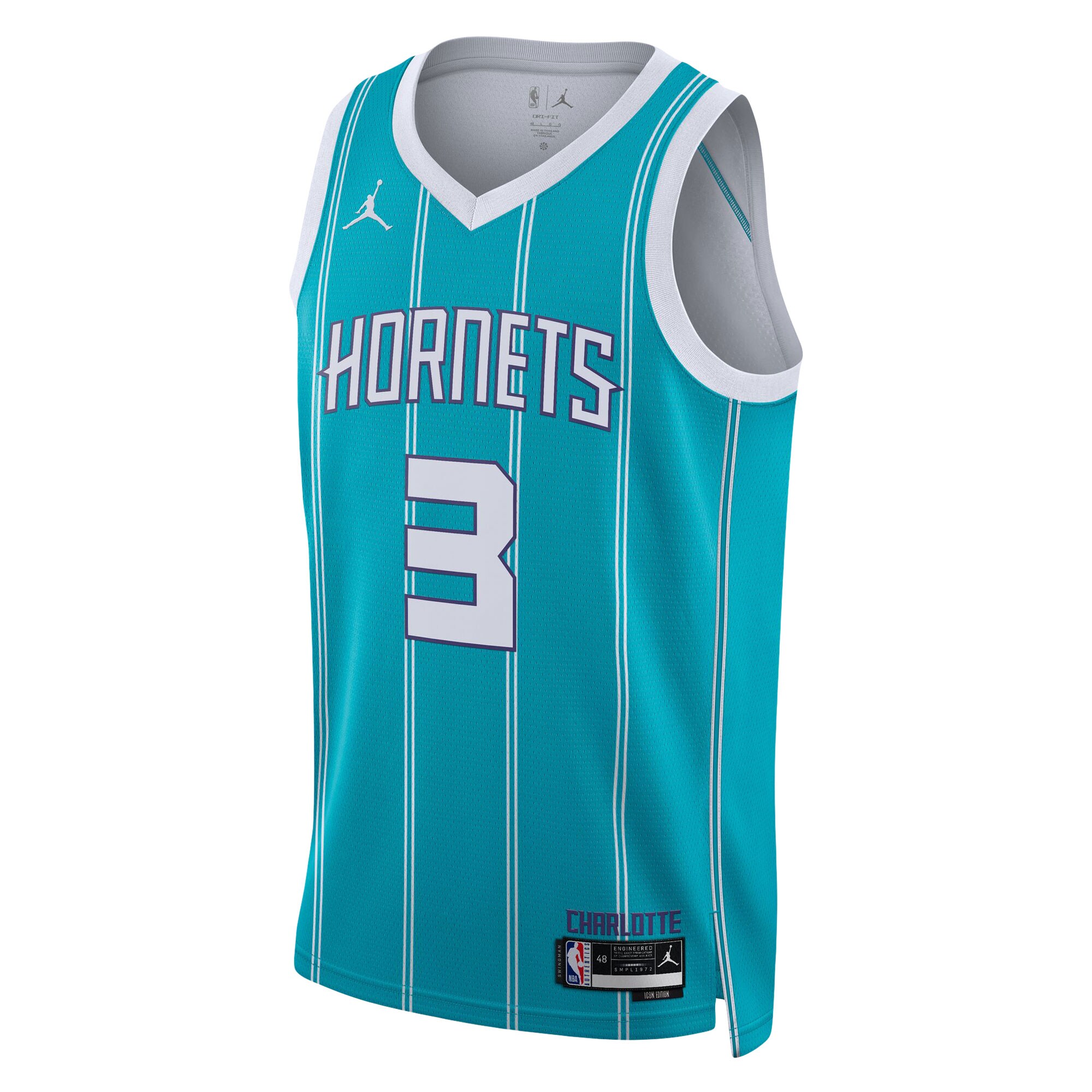 Terry Rozier Charlotte Hornets Jordans Brand Unisex Swingman Jersey - Association Edition - Teal