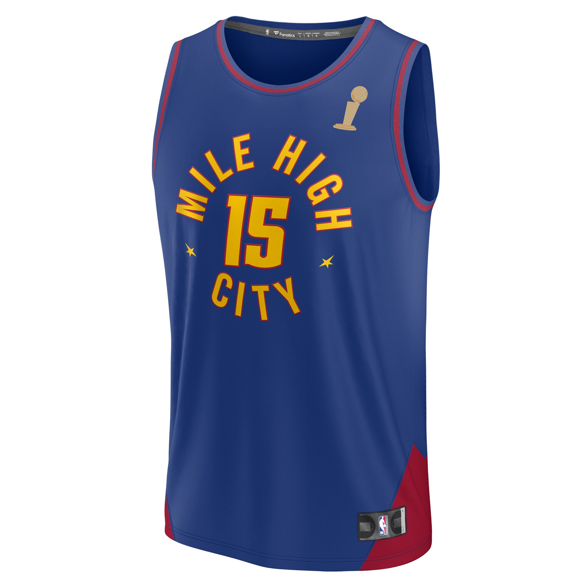 Nikola Jokic Denver Nuggets Fanatics Branded Blue 2023 NBA Finals Champions Fast Break Player Jersey - Statement Edition