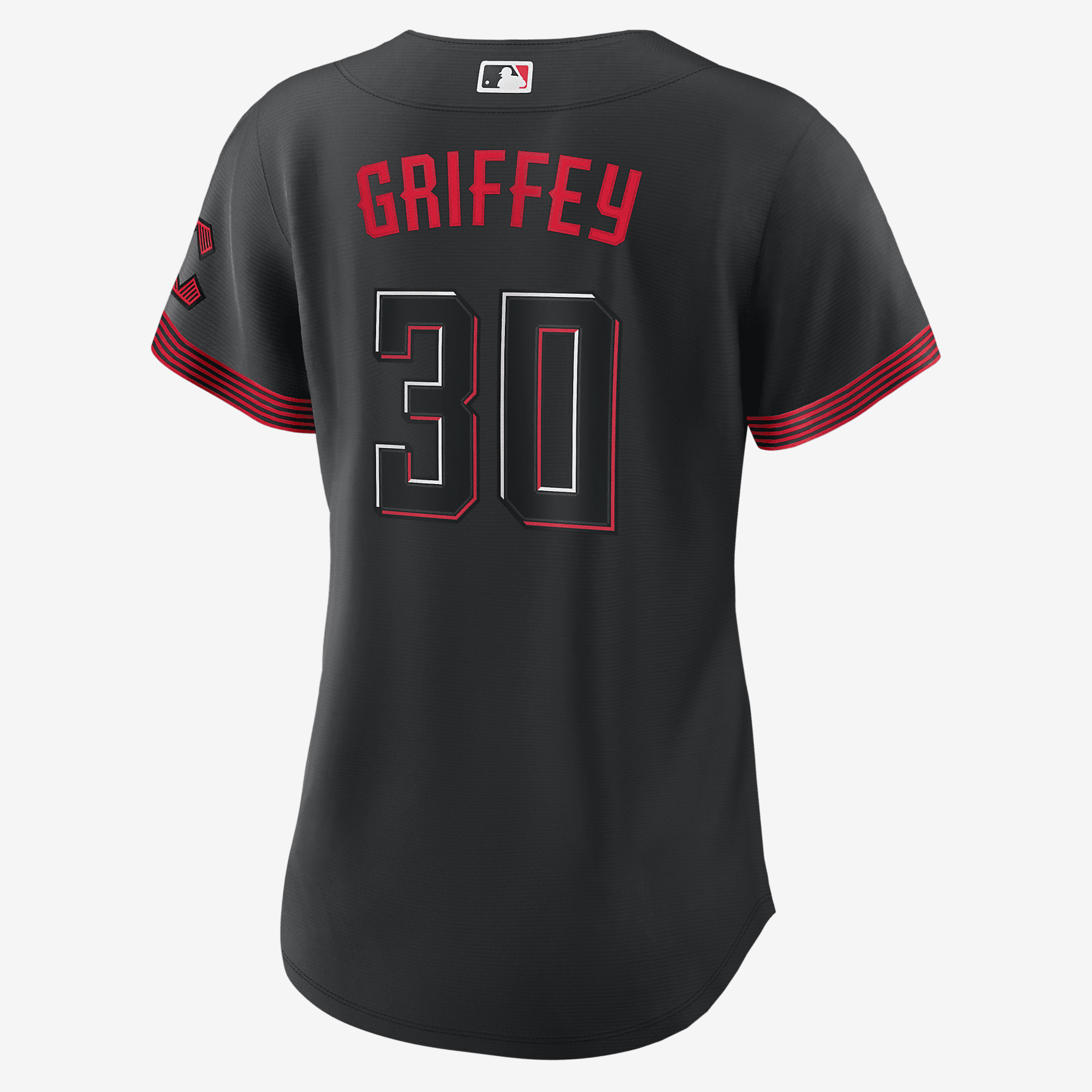 MLB Cincinnati Reds City Connect (Ken Griffey Jr.) Women's Replica Baseball Jersey - Black