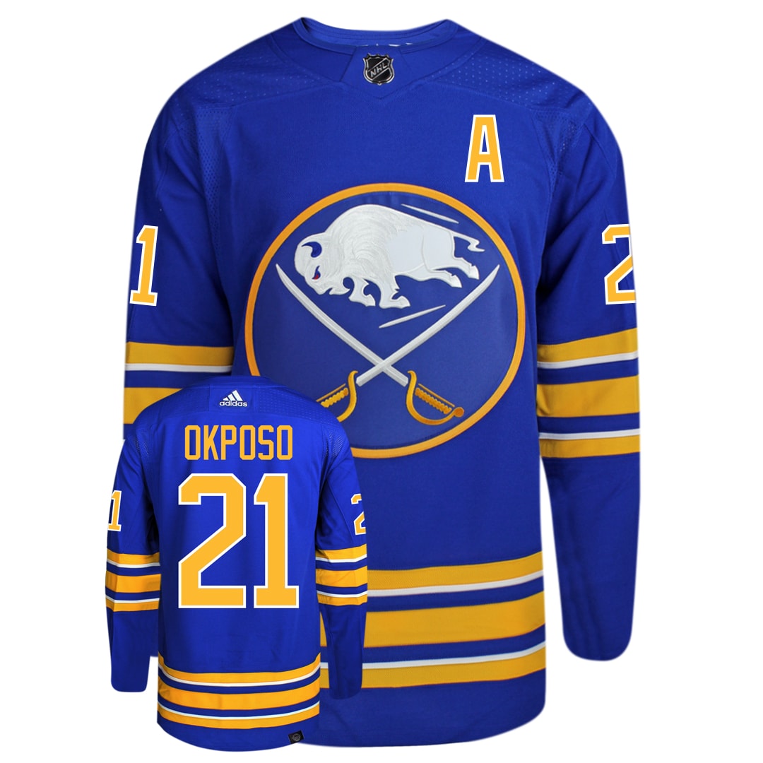 Kyle Okposo Buffalo Sabres Adidas Primegreen Authentic NHL Hockey Jersey