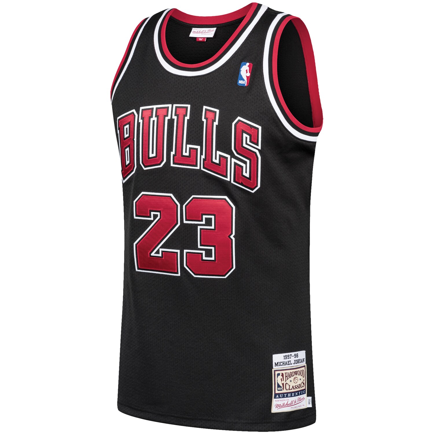 Michael Jordans Chicago Bulls Mitchell & Ness 1997-98 Hardwood Classics Authentic Player Jersey - Black