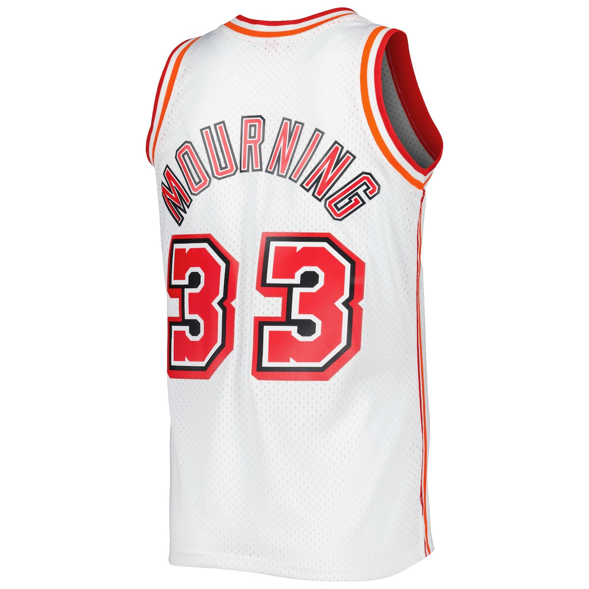 Men's Alonzo Mourning Mitchell & Ness Heat Swingman Jersey - White