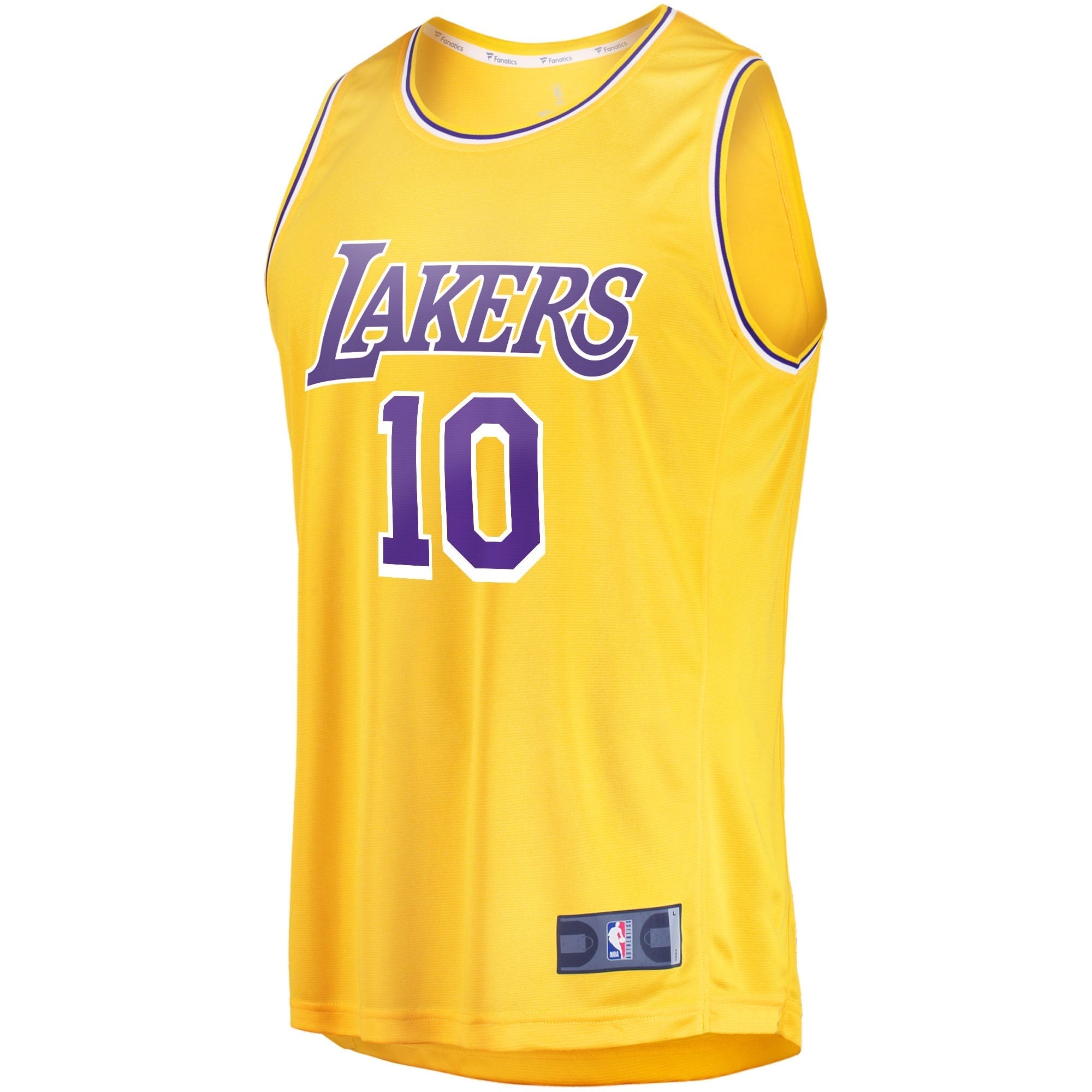 Men's Fanatics Branded Max Christie Gold Los Angeles Lakers Fast Break Replica Jersey - Icon Edition