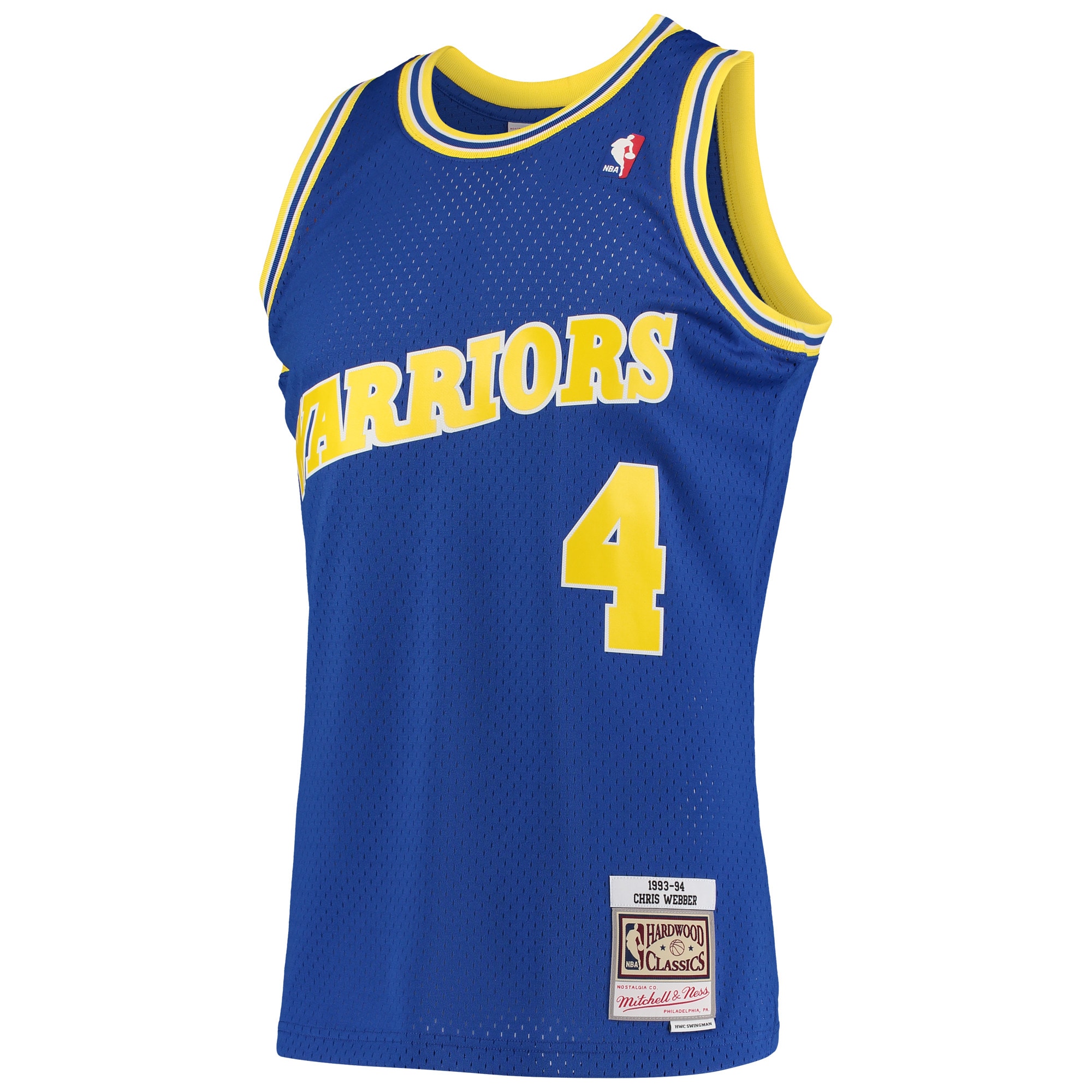 Chris Webber Golden State Warriors Mitchell & Ness Hardwood Classics 1993-94 Swingman Jersey - Royal