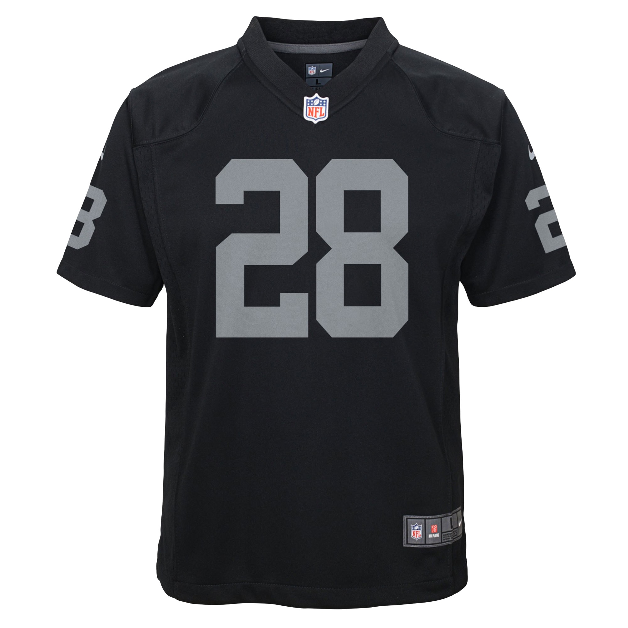 Josh Jacobs Las Vegas Raiders Nike Youth Game Jersey - Black