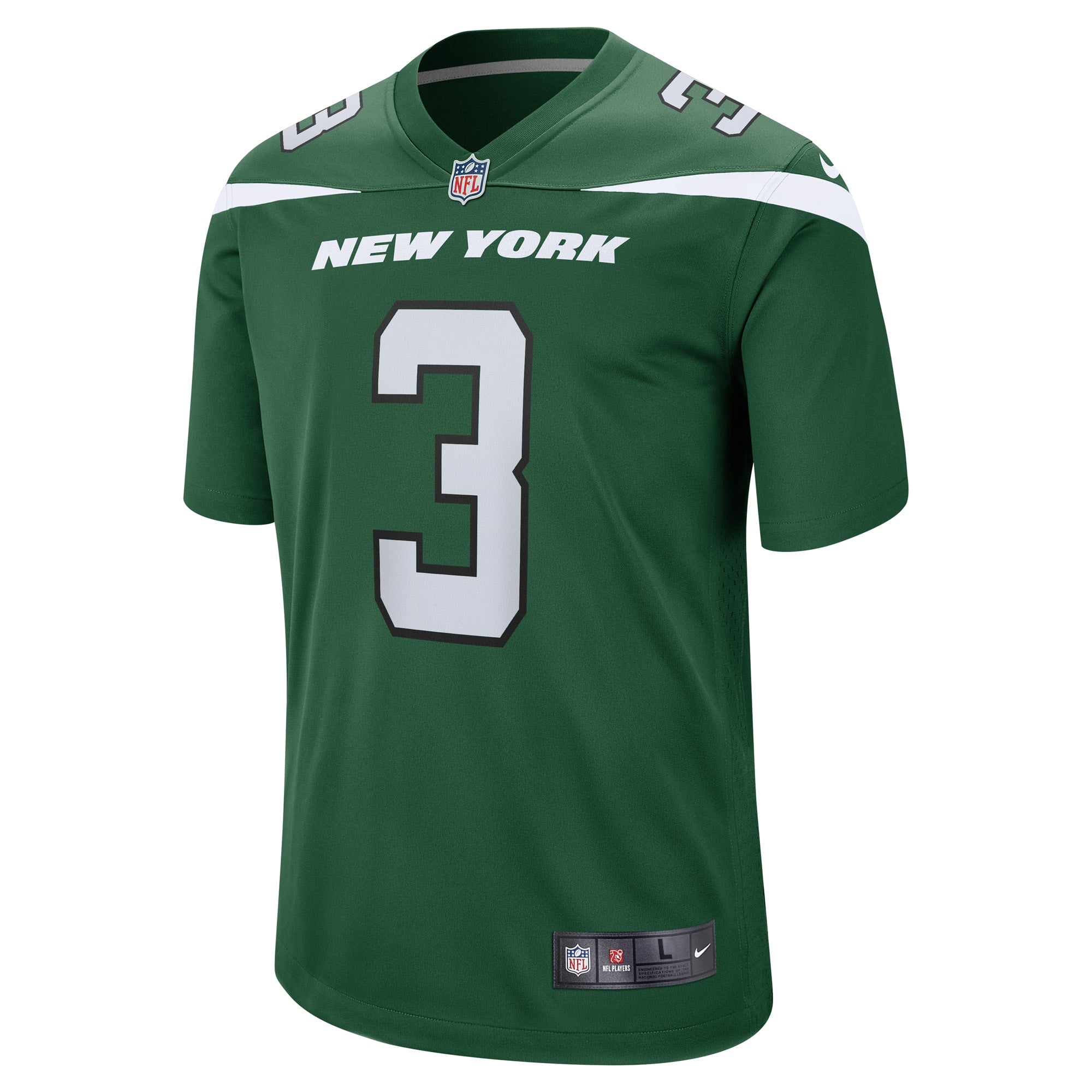 Men's Nike Jordans Whitehead Gotham Green New York Jets Game Player Jersey