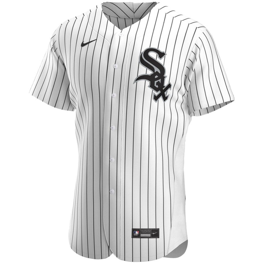 Men's Chicago White Sox White Home Authentic Official Team Jersey