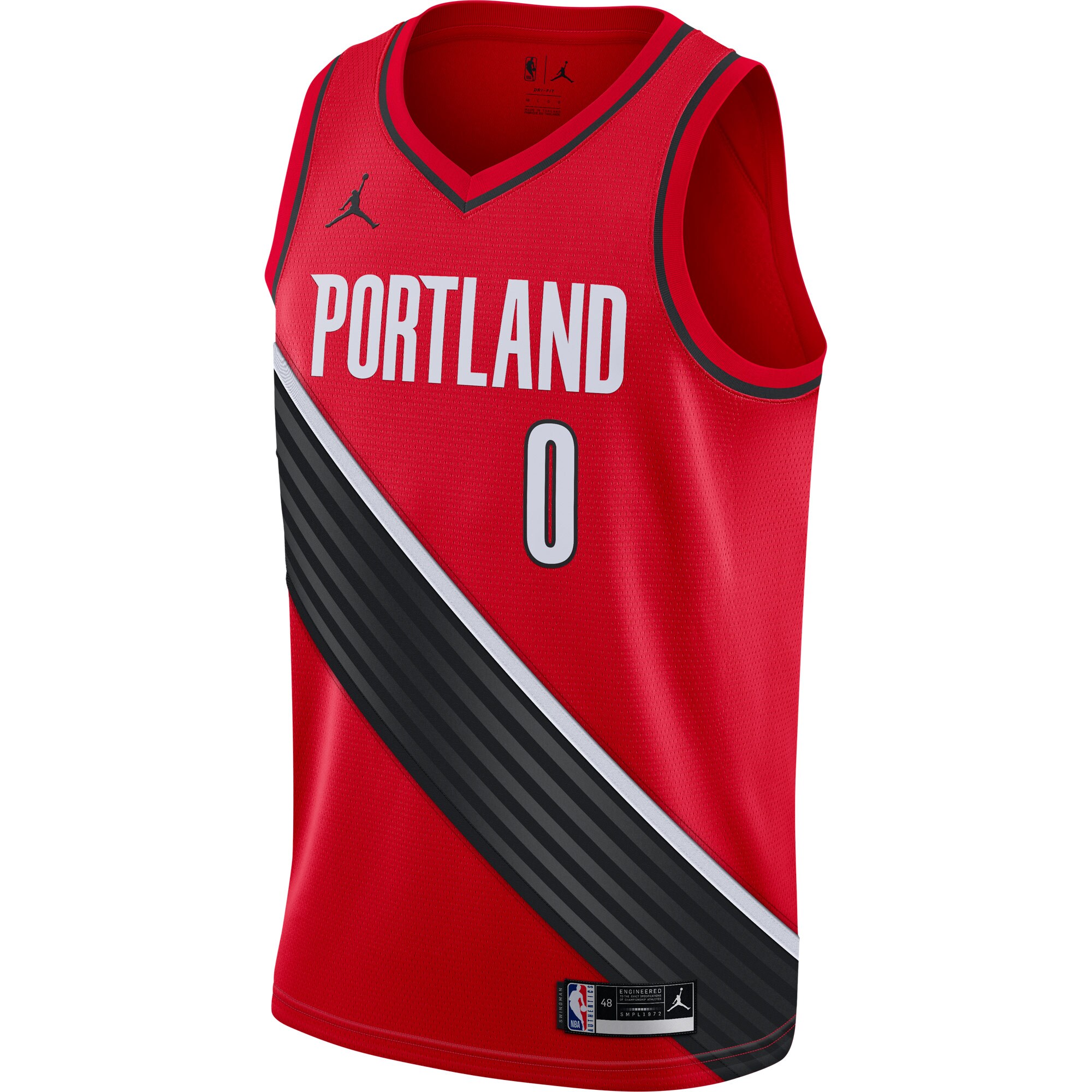 Damian Lillard Portland Trail Blazers Jordans Brand 2020/21 Swingman Jersey - Statement Edition - Red
