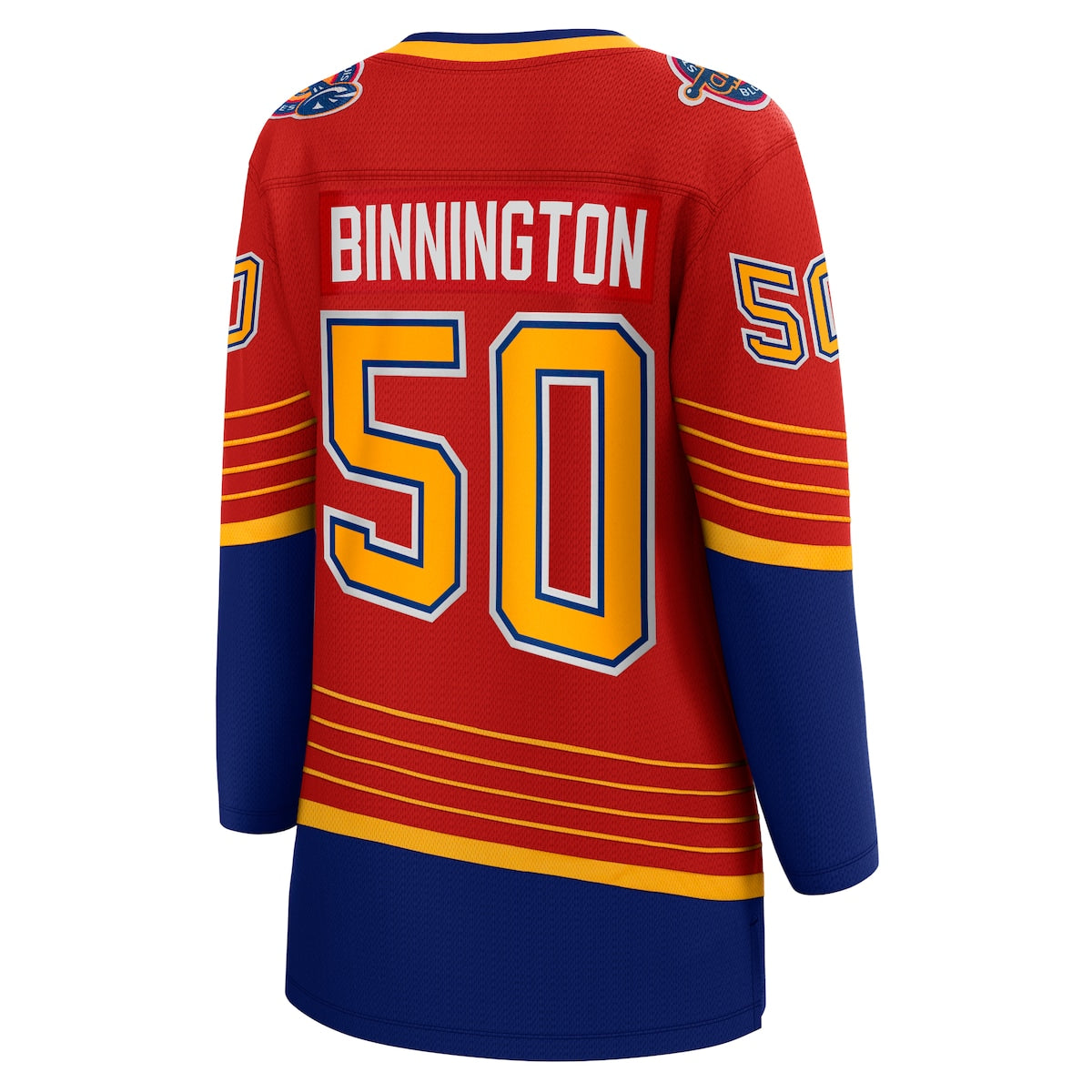 Women's Jordans Binnington Fanatics Blues 2020/21 Special Edition Breakaway Jersey - Red