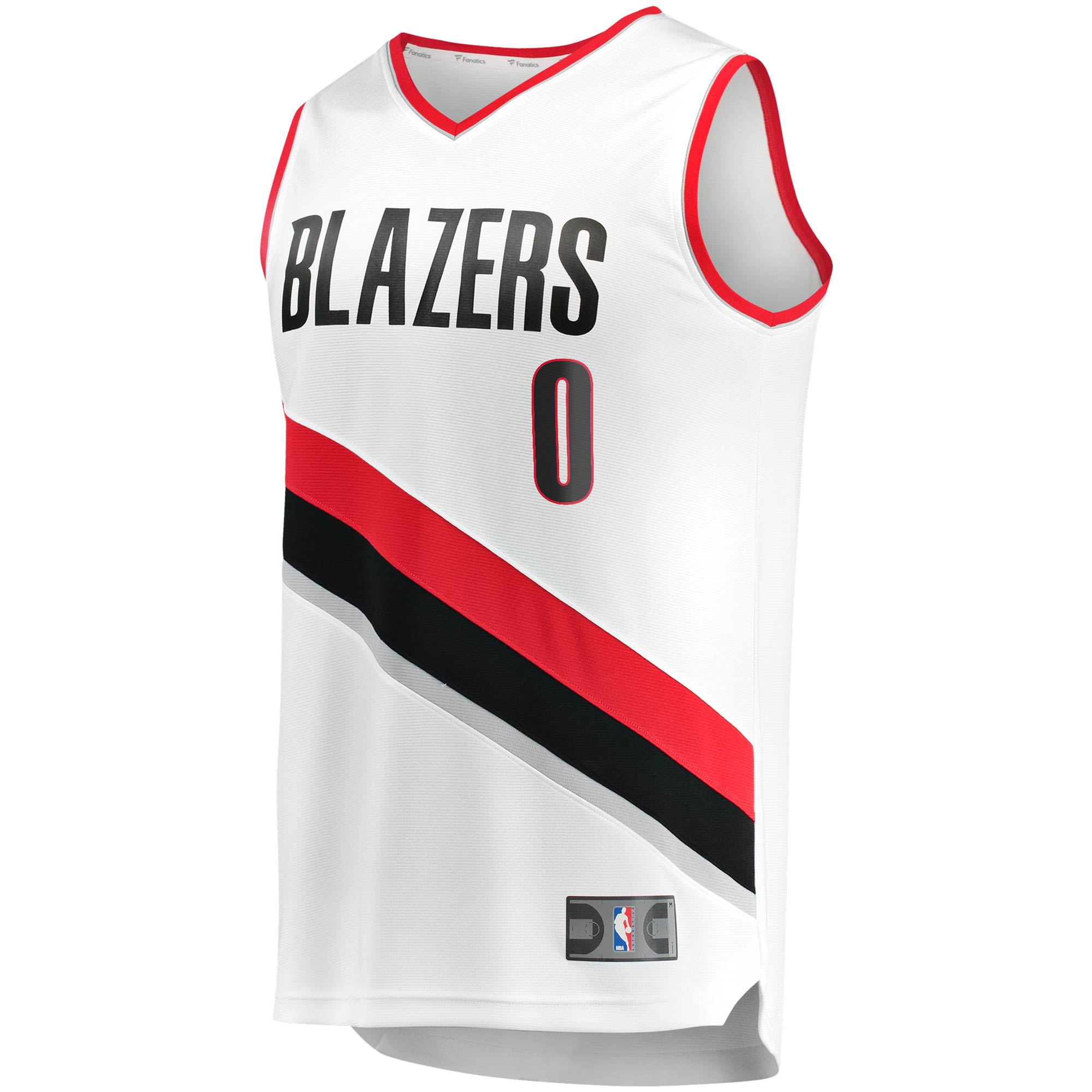 Damian Lillard Portland Trail Blazers Fanatics Branded 2020/21 Fast Break Replica Jersey - Association Edition - White