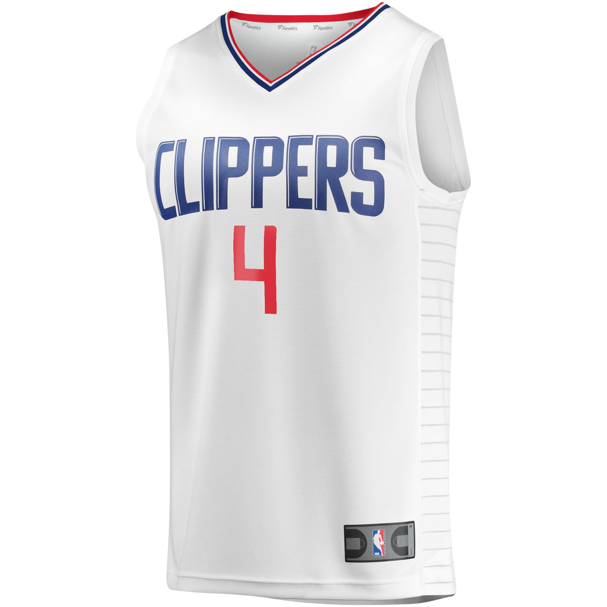 Youth Fanatics Branded Brandon Boston White LA Clippers Fast Break Player Jersey - Association Edition