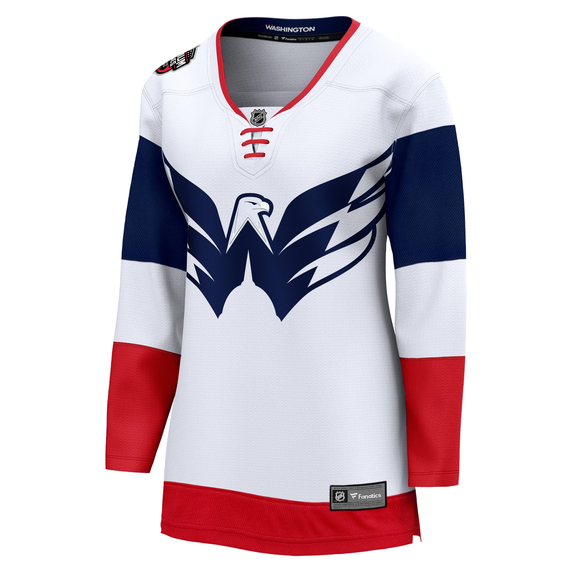 Women's Fanatics Branded Tom Wilson White Washington Capitals 2023 NHL Stadium Series Breakaway Player Jersey