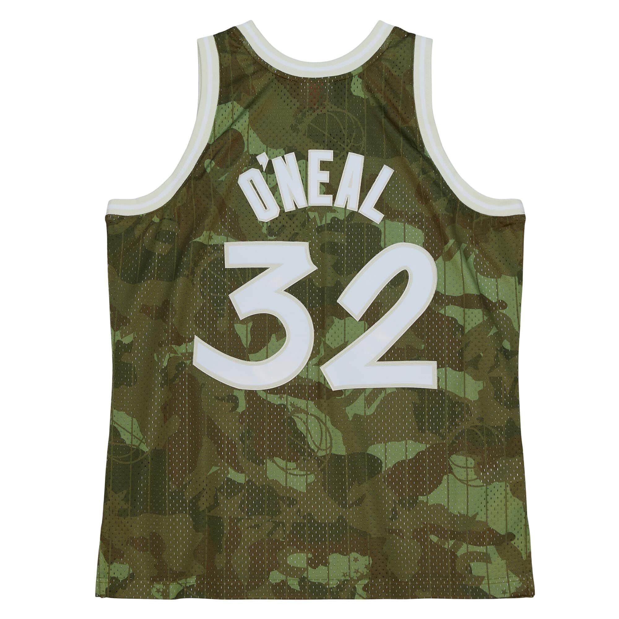 Ghost Green Camo Swingman Shaquille O'Neal Orlando Magic 1984-85 Jersey