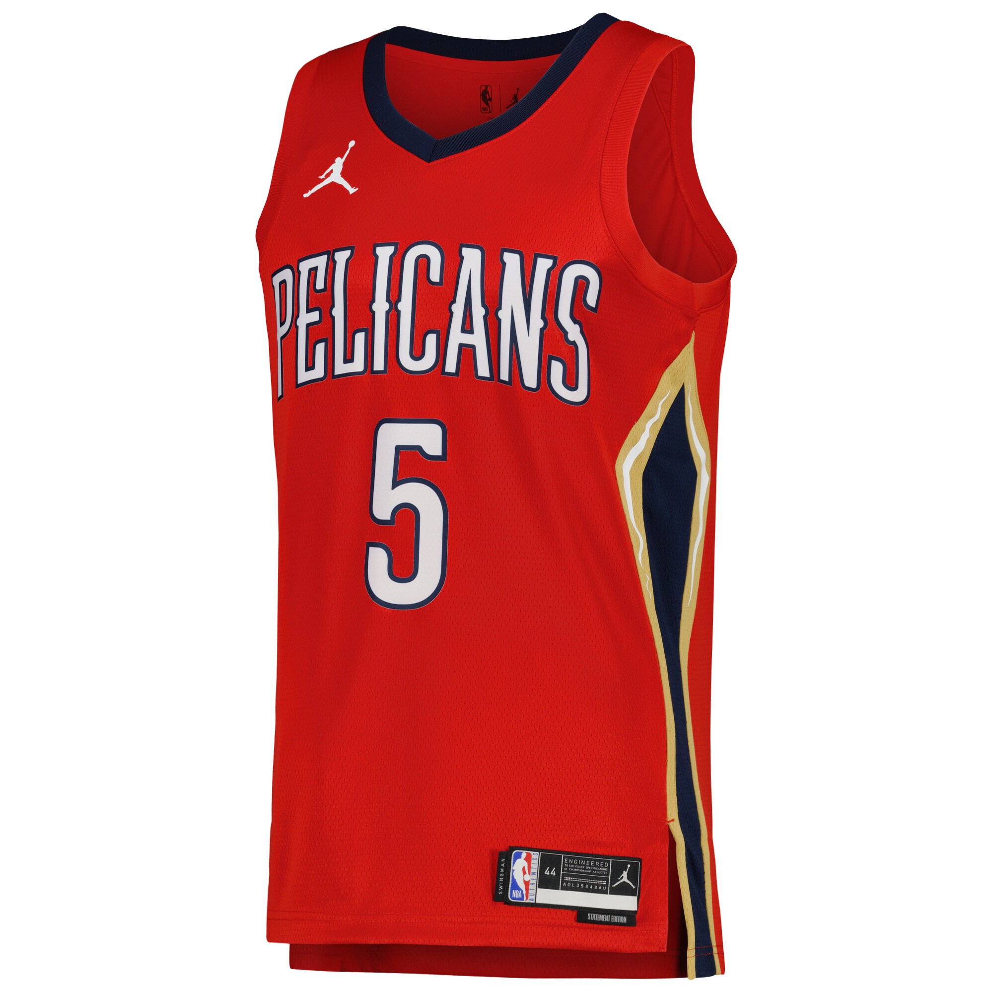 Herbert Jones New Orleans Pelicans Jordans Brand Unisex Swingman Jersey - Statement Edition - Red