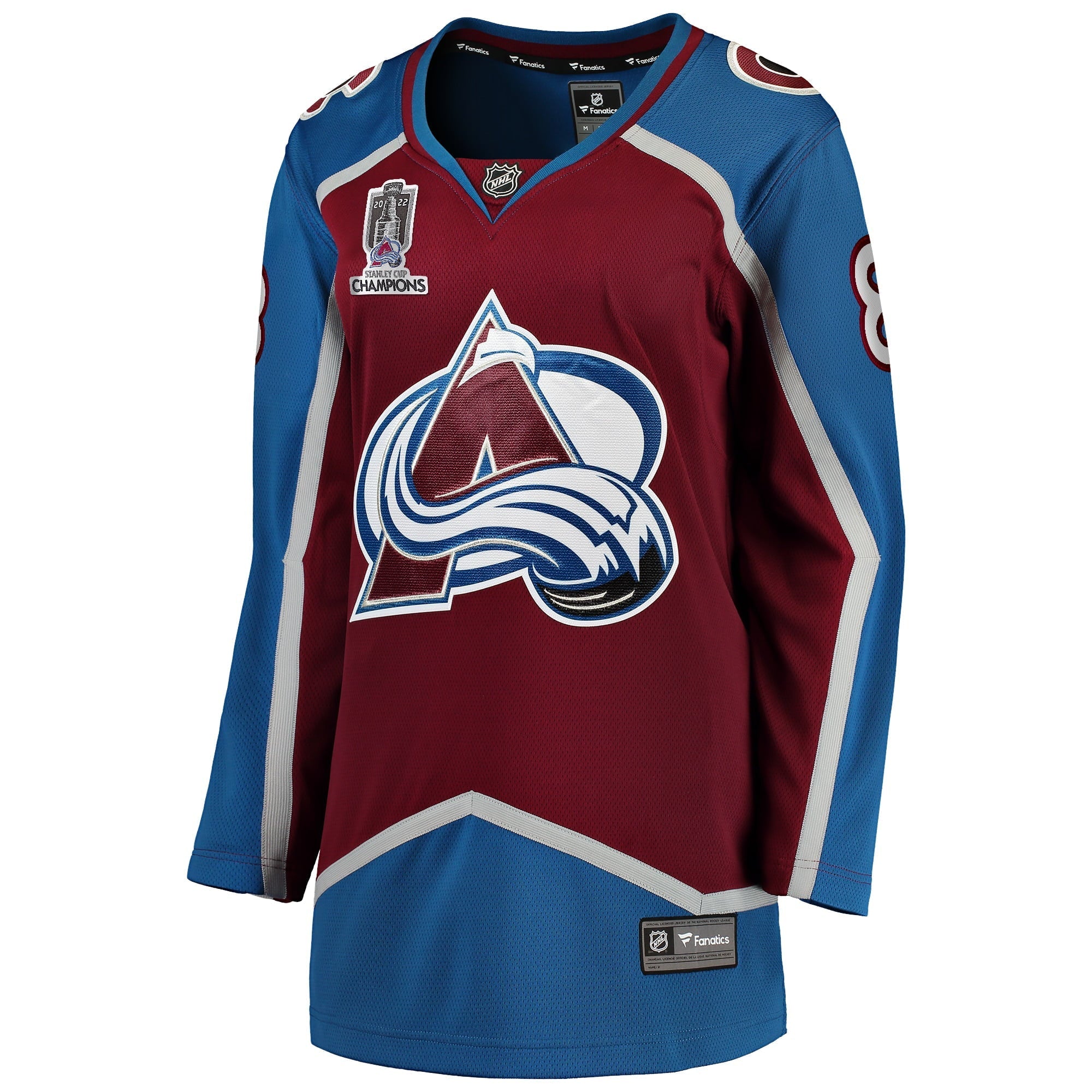 Women's Fanatics Branded Cale Makar Burgundy Colorado Avalanche Home 2022 Stanley Cup Champions Breakaway Player Jersey