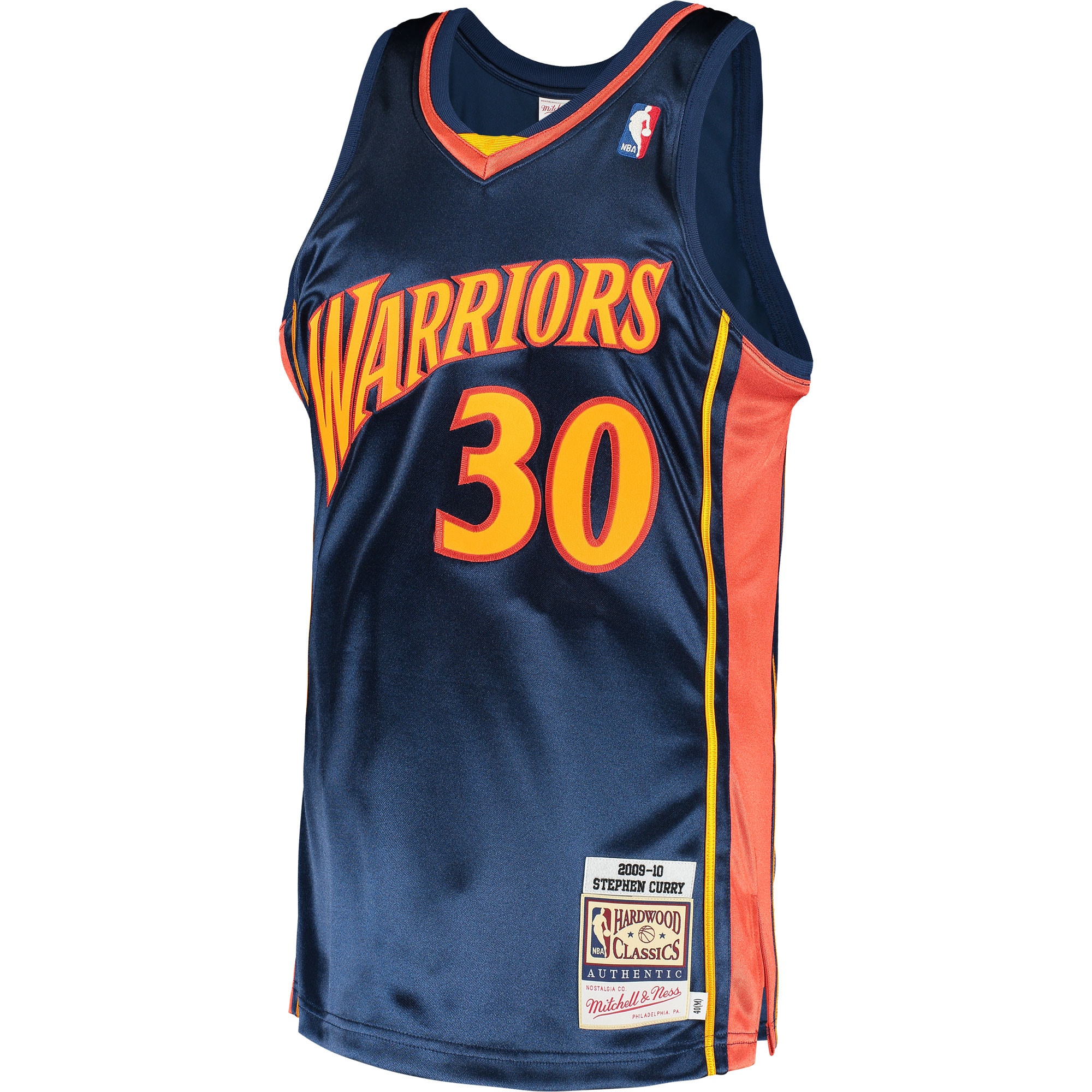 Stephen Curry Golden State Warriors Mitchell & Ness 2009 Hardwood Classics Authentic Jersey - Navy