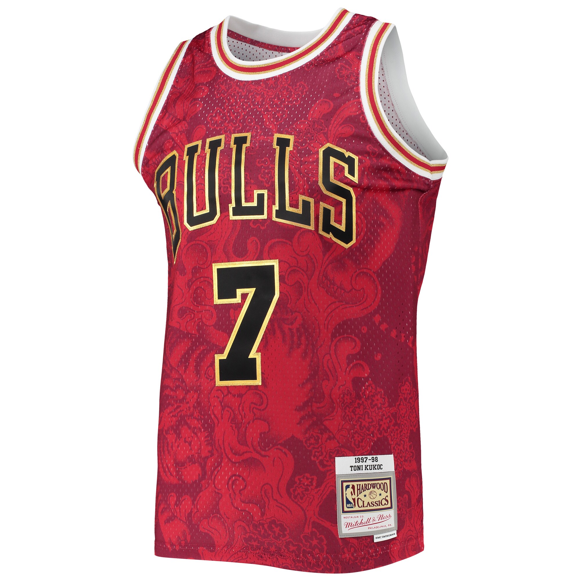 Toni Kukoc Chicago Bulls Mitchell & Ness Hardwood Classics 1997-98 Lunar New Year Swingman Jersey - Red