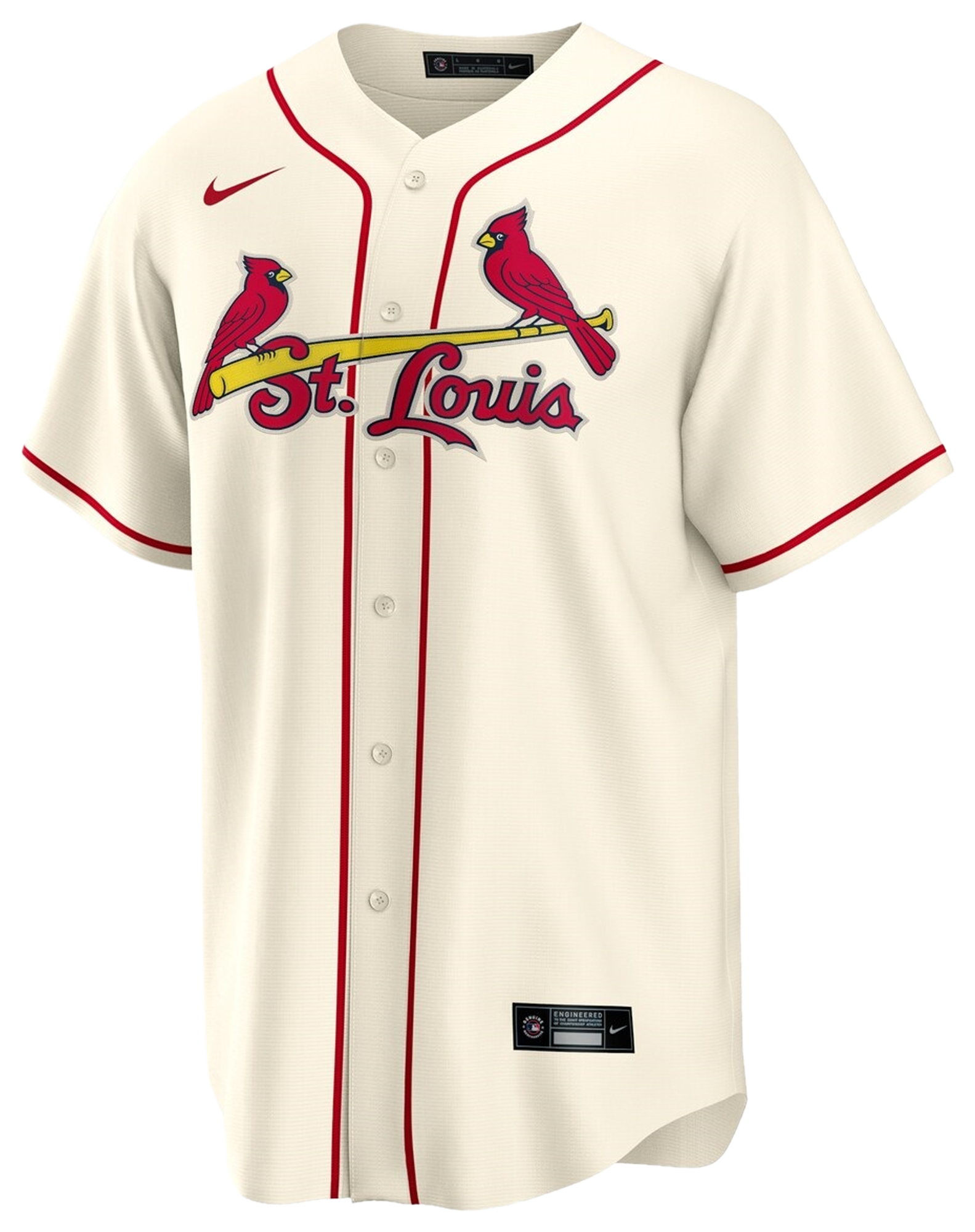 Men's Arenado Nolan Nike Cardinals Replica Player Jersey - Off-White