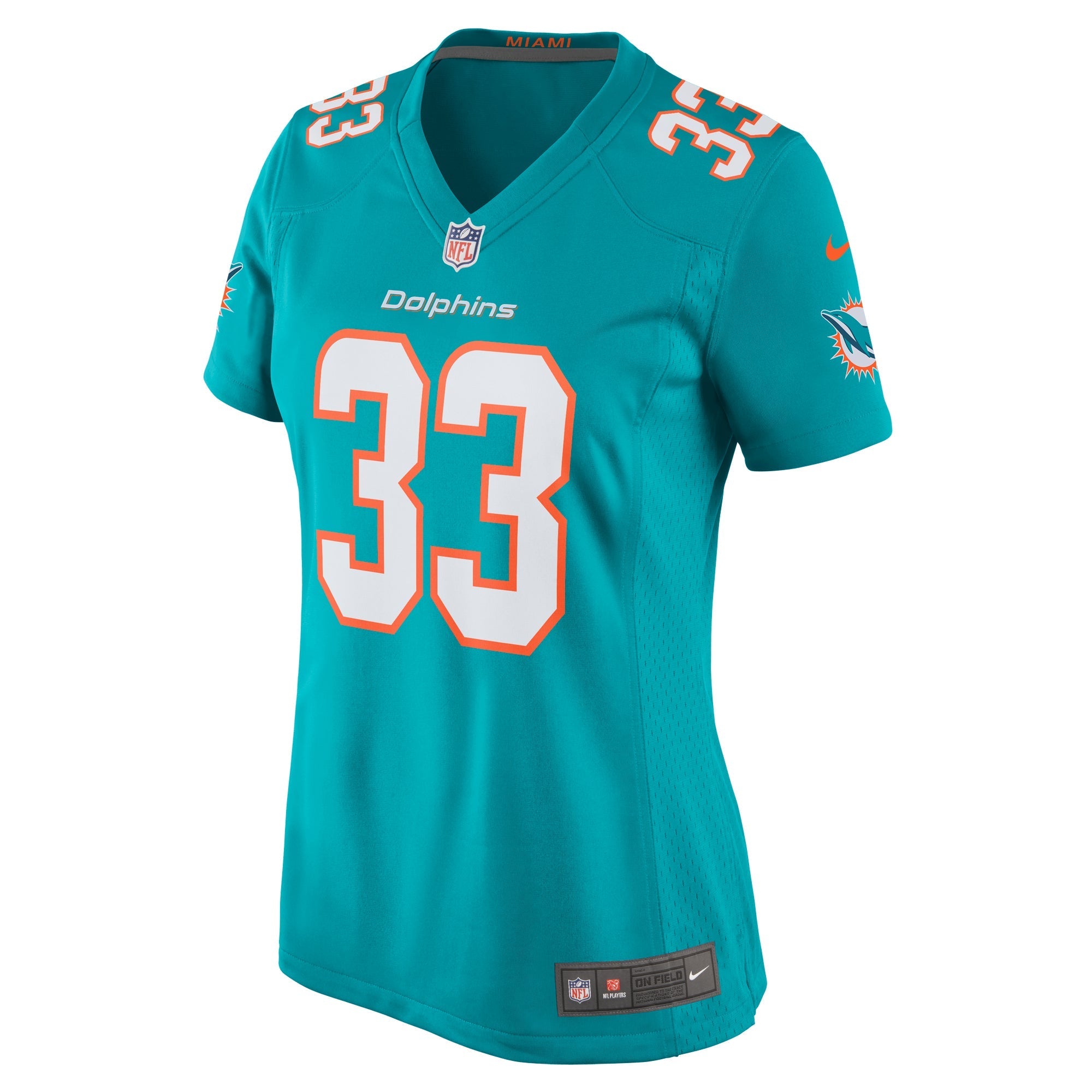 Women's Nike Lamical Perine Aqua Miami Dolphins Home Game Player Jersey
