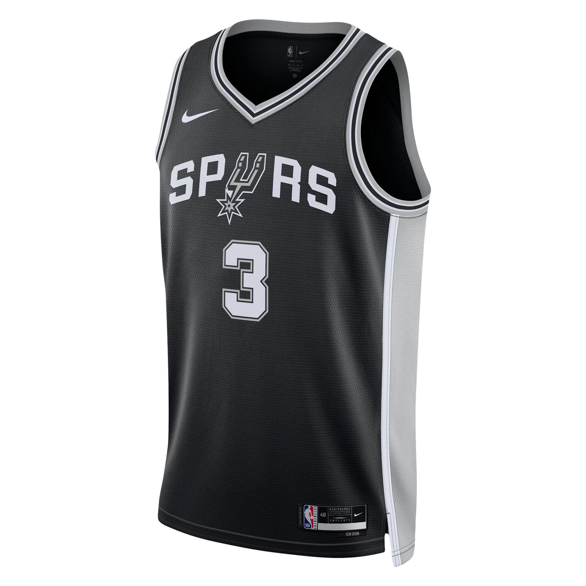 Keldon Johnson San Antonio Spurs Nike Unisex Swingman Jersey - Association Edition - Black