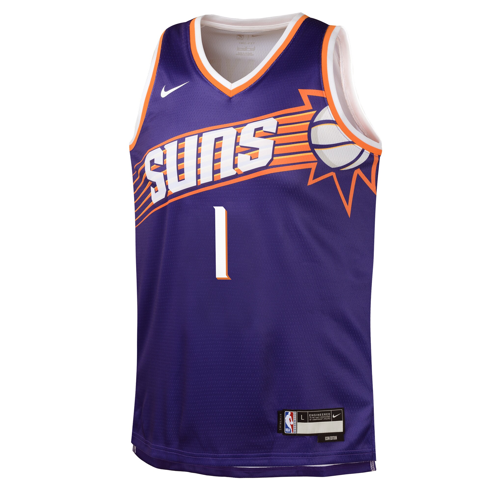 Devin Booker Phoenix Suns Nike Youth Swingman Jersey - Icon Edition - Purple