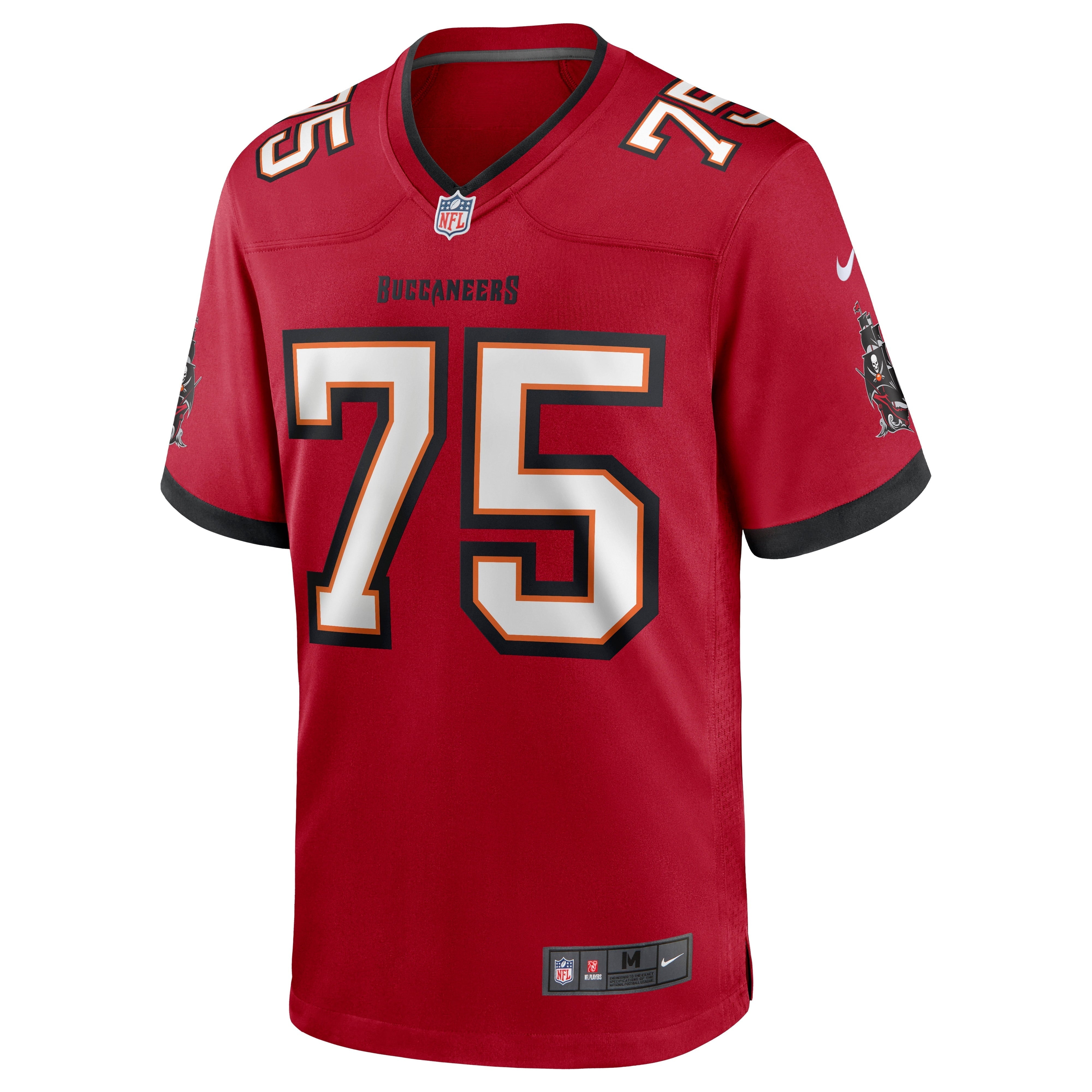 Men's Nike John Molchon Red Tampa Bay Buccaneers Game Jersey