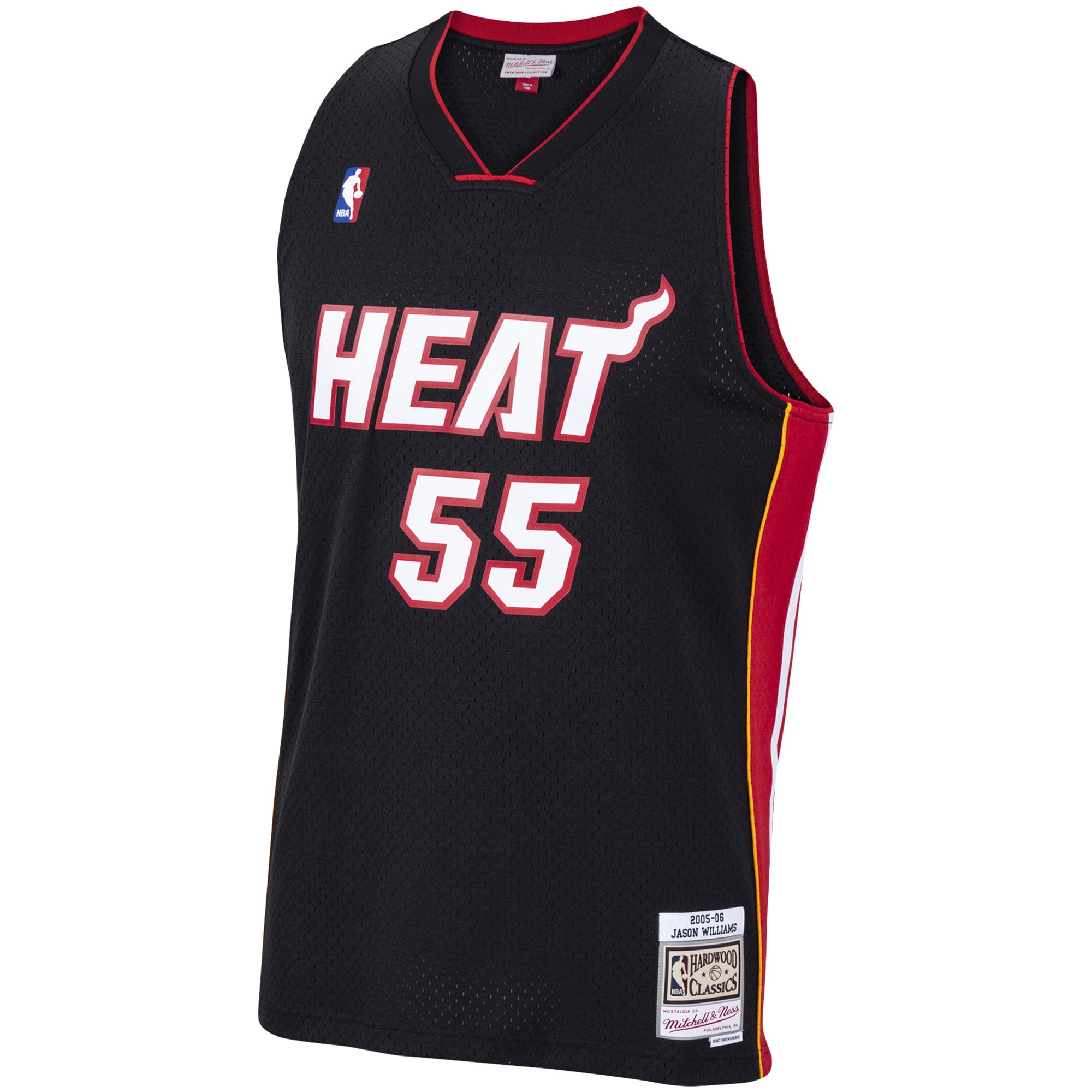 Jason Williams Miami Heat Mitchell & Ness Hardwood Classics Swingman Jersey - Black