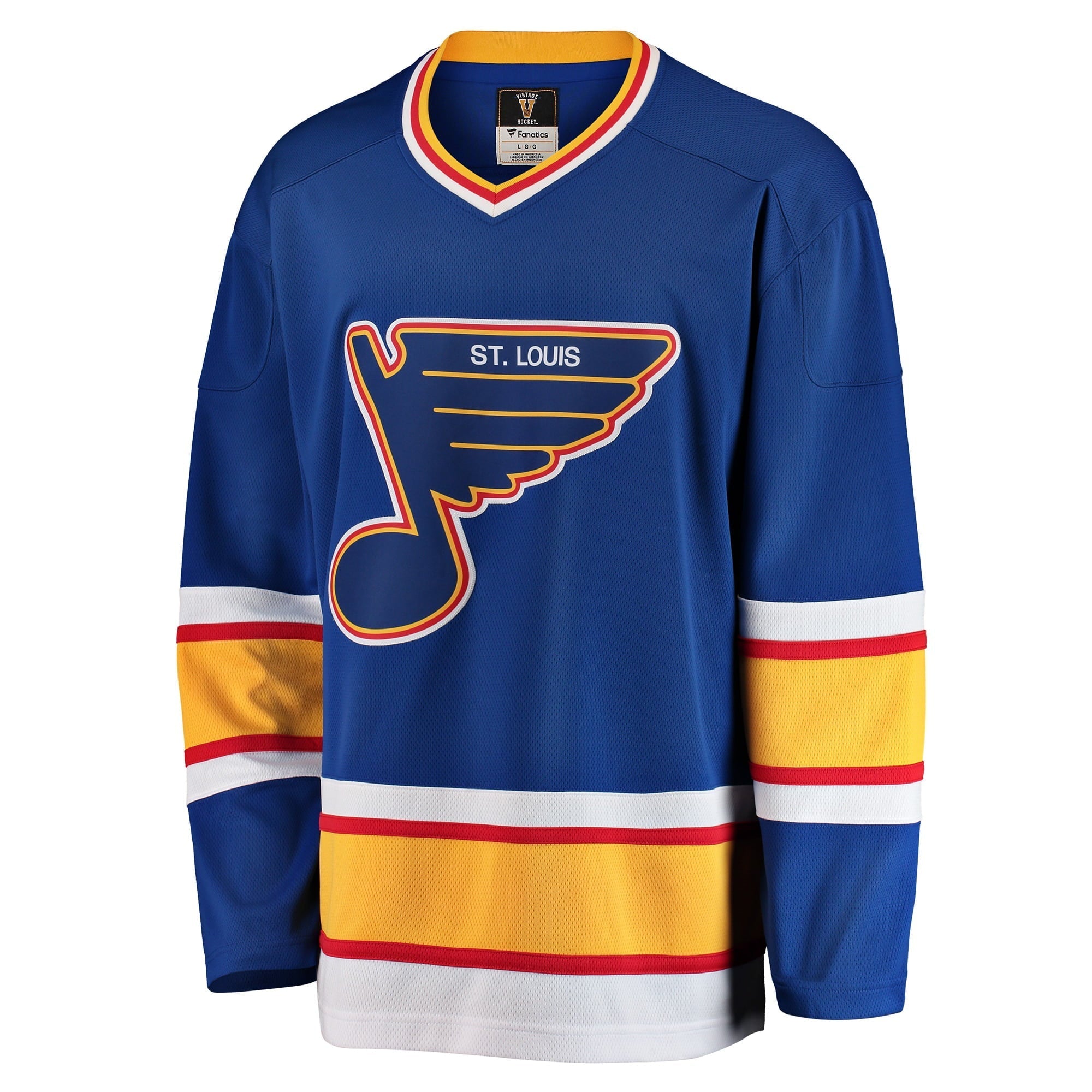 Men's Fanatics Branded Blue St. Louis Blues Premier Breakaway Heritage Blank Jersey
