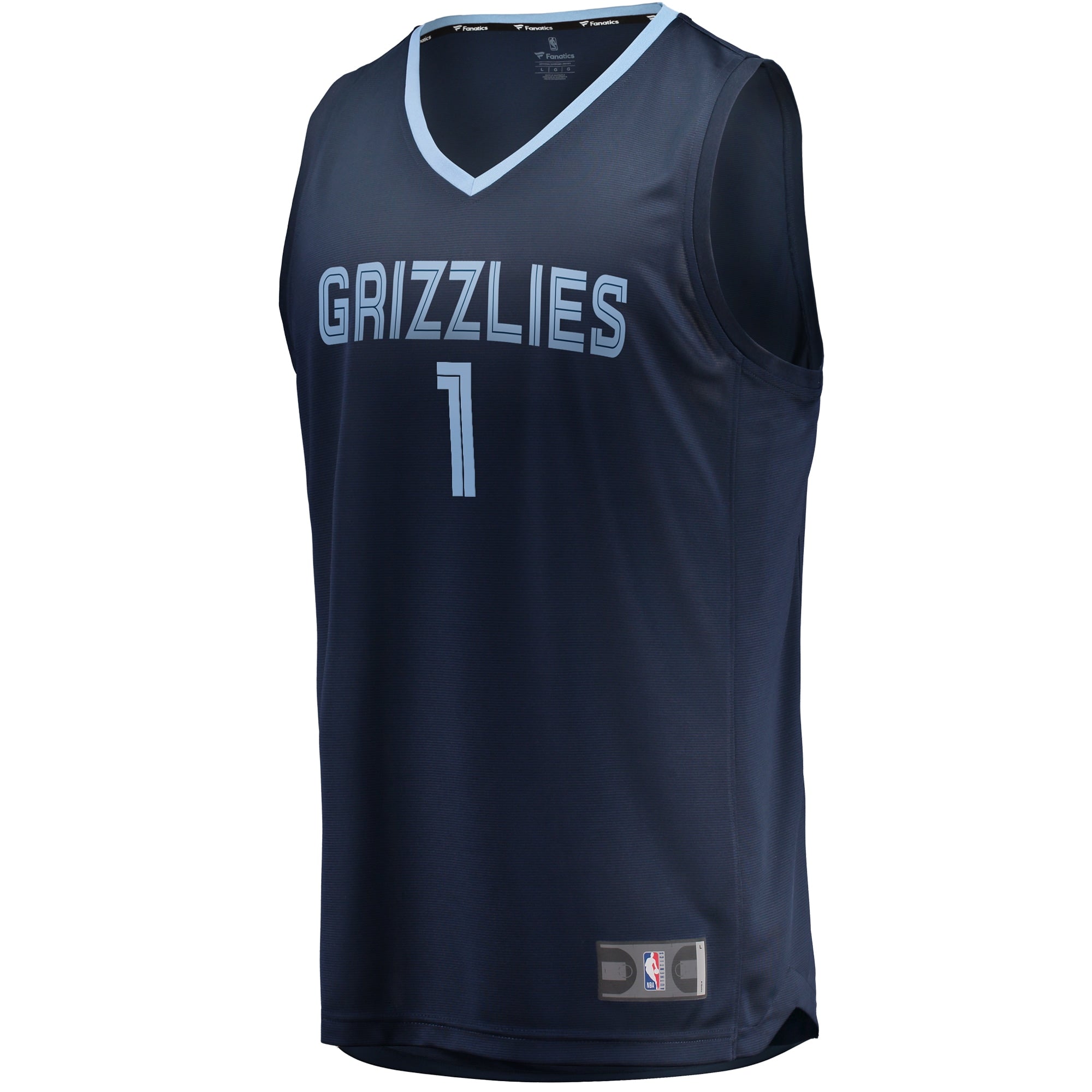 Men's Fanatics Branded Kennedy Chandler Navy Memphis Grizzlies 2022 NBA Draft Second Round Pick Fast Break Replica