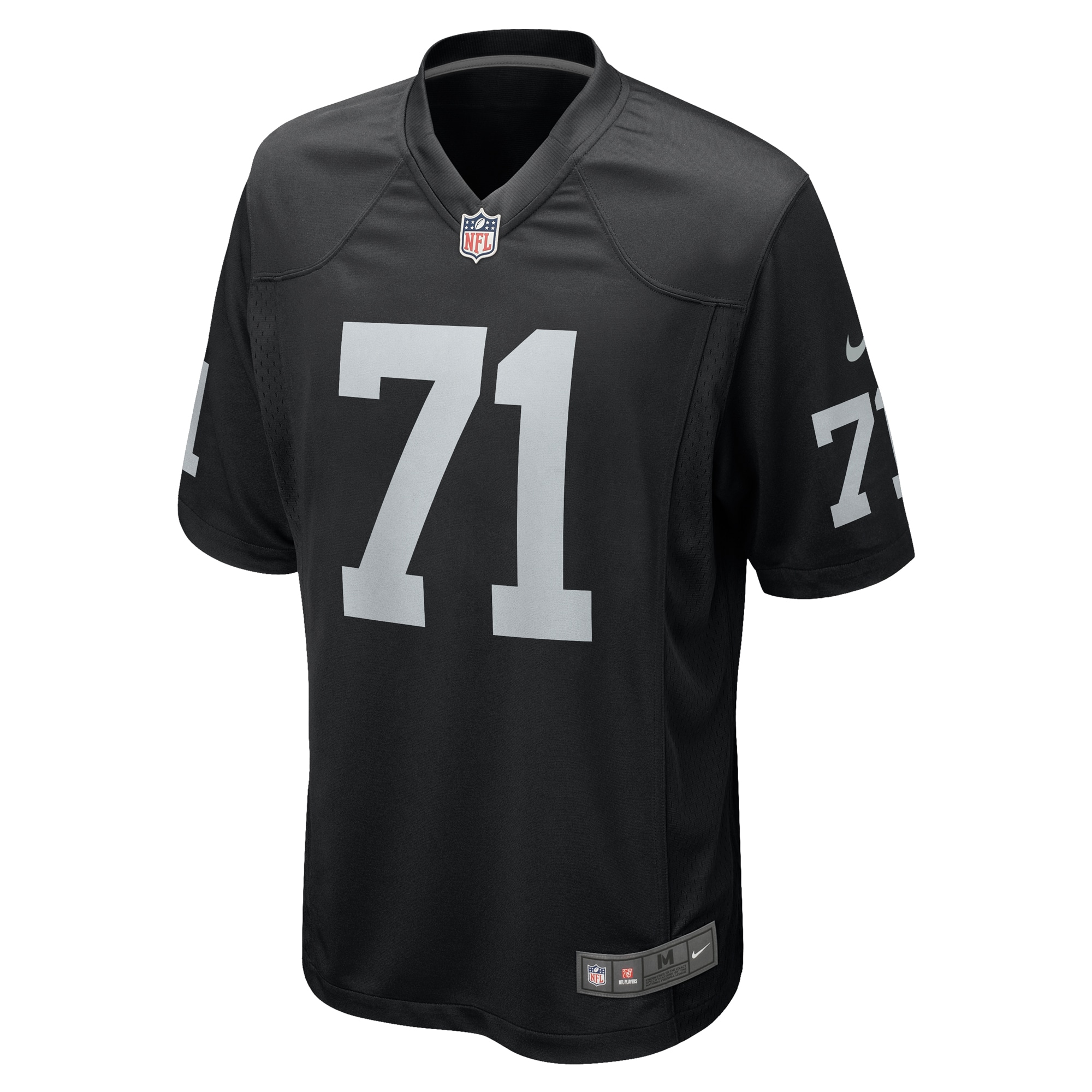 Justin Herron Las Vegas Raiders Nike Team Game Jersey -  Black