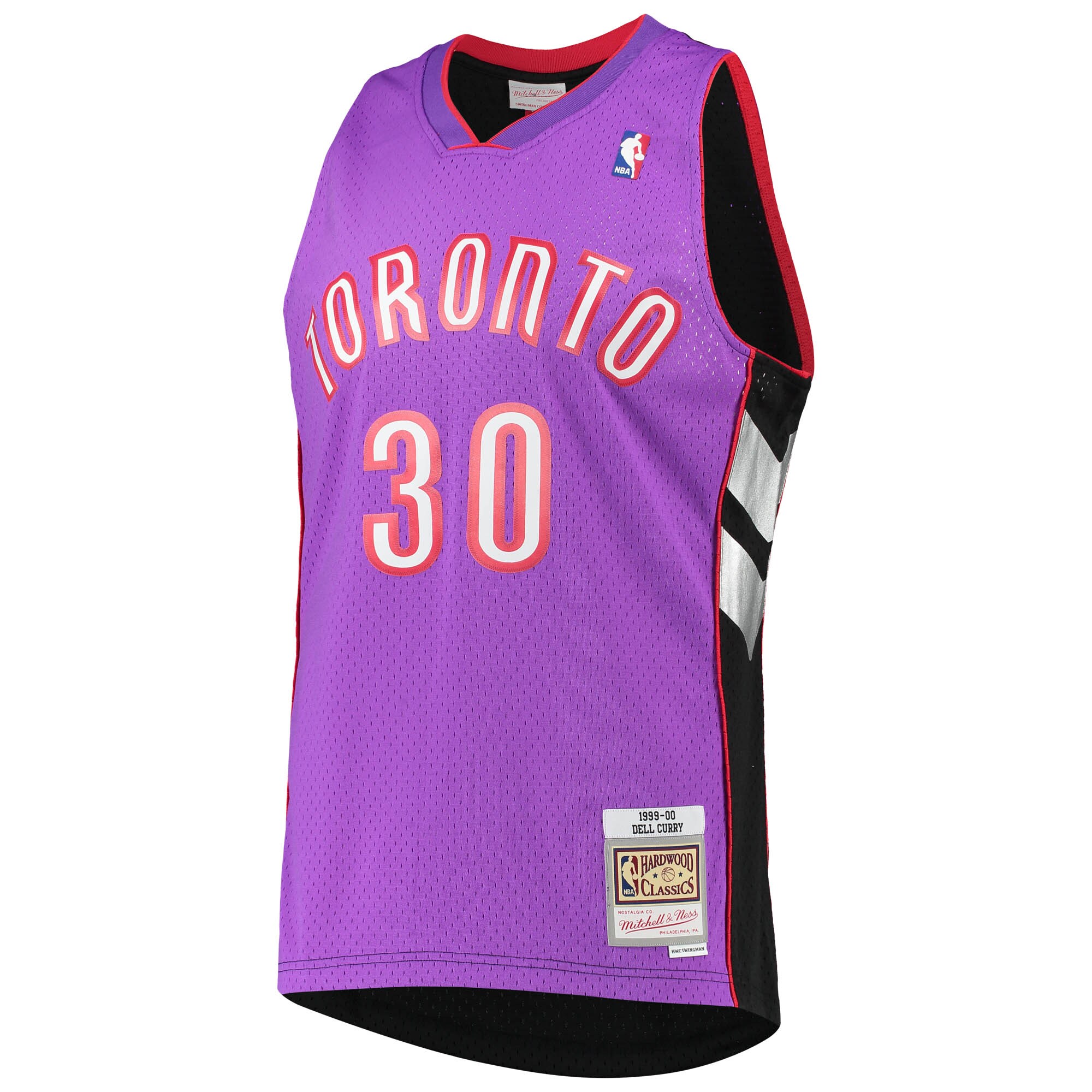 Dell Curry Toronto Raptors Mitchell & Ness 2001/02 Hardwood Classics Swingman Jersey - Purple