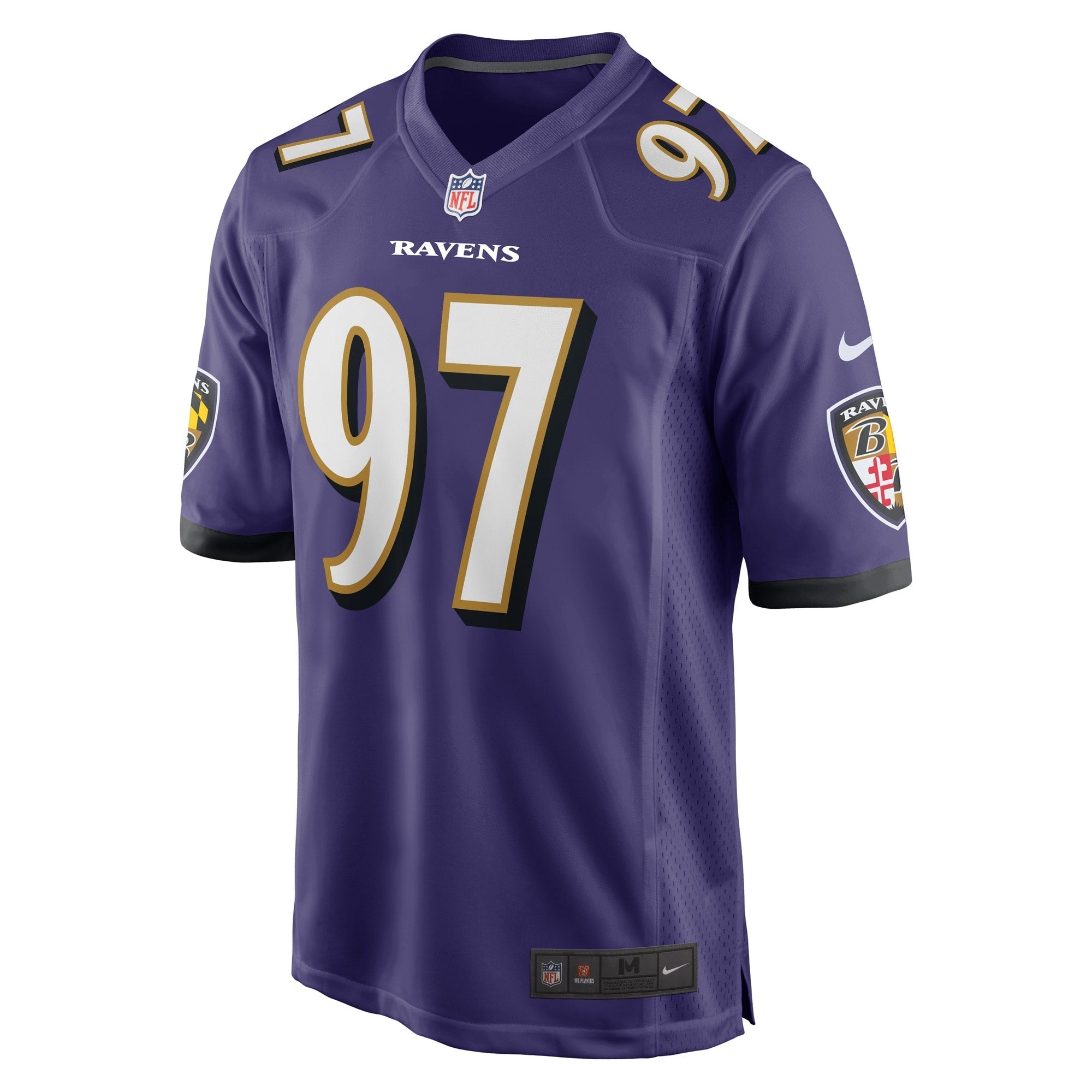 Men's Nike Brent Urban Purple Baltimore Ravens Game Player Jersey