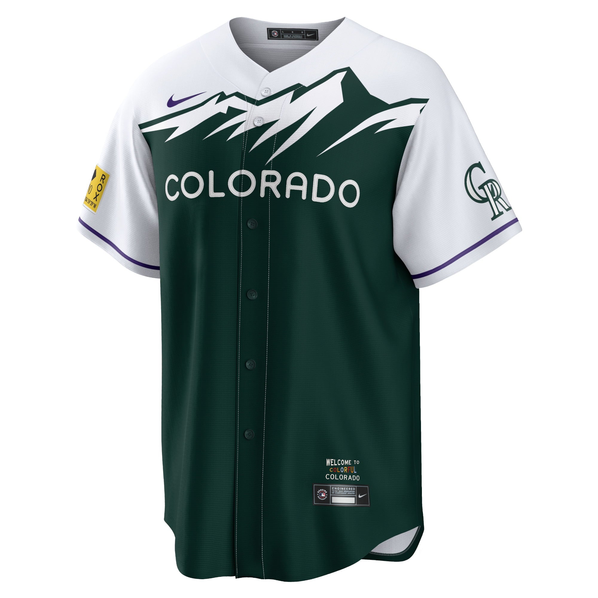 Men's Nike Green Colorado Rockies 2022 City Connect Replica Team Jersey