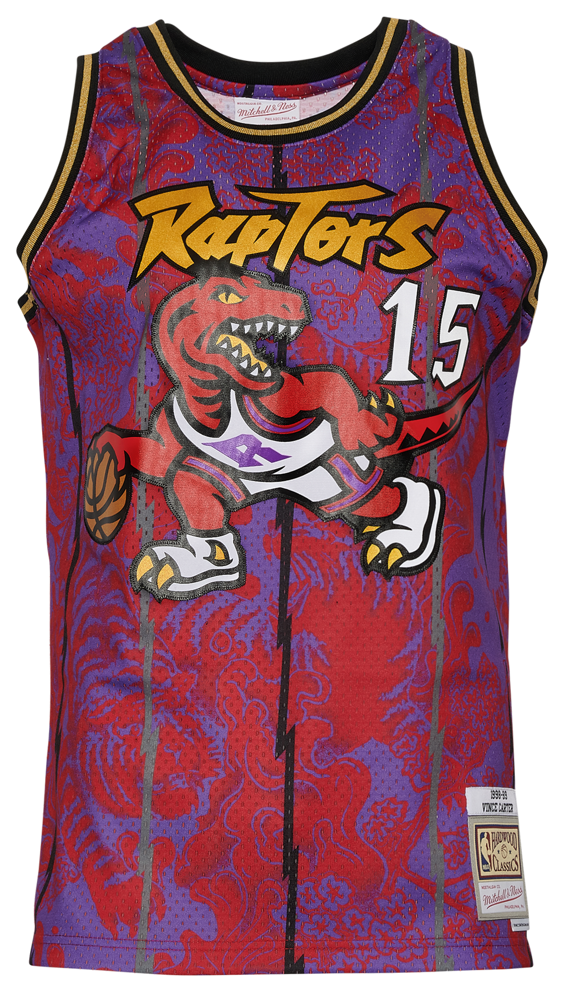 Men's Carter Vince Mitchell & Ness Raptors CNY Jersey - Purple