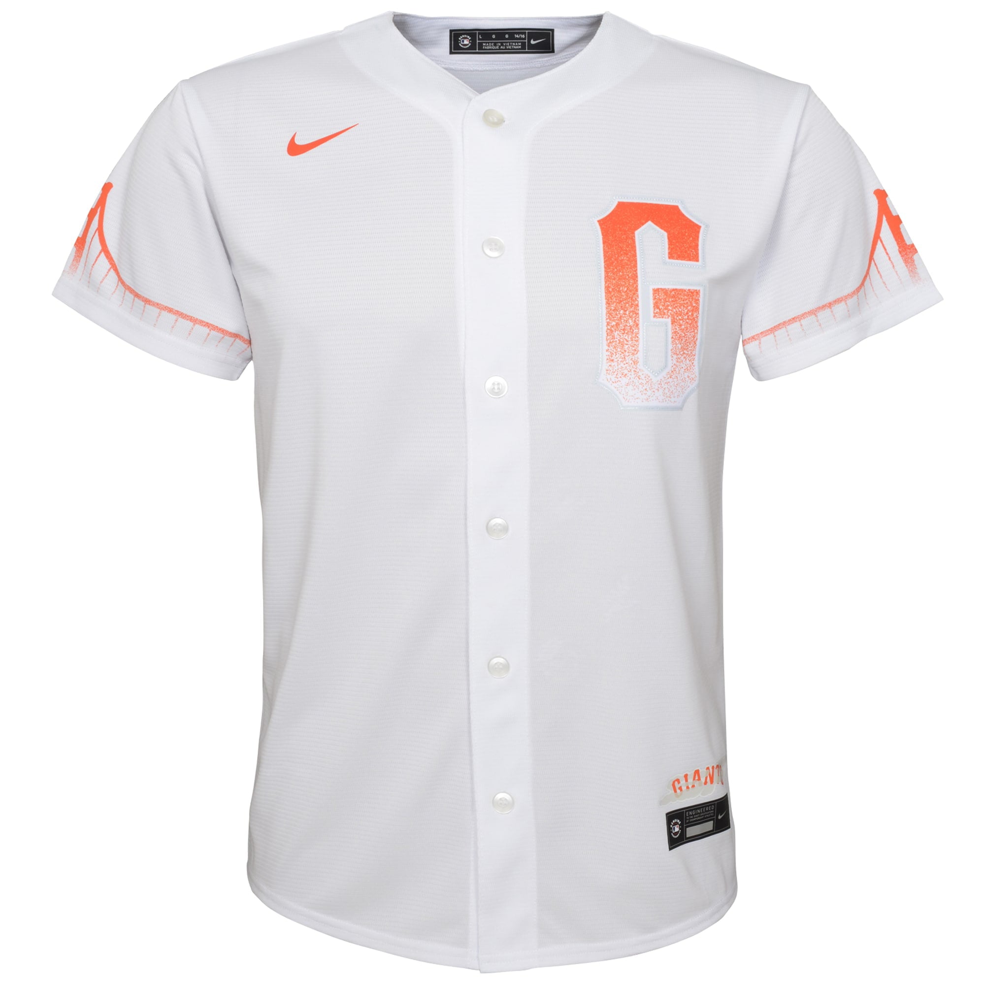 Youth Nike White San Francisco Giants City Connect Replica Jersey