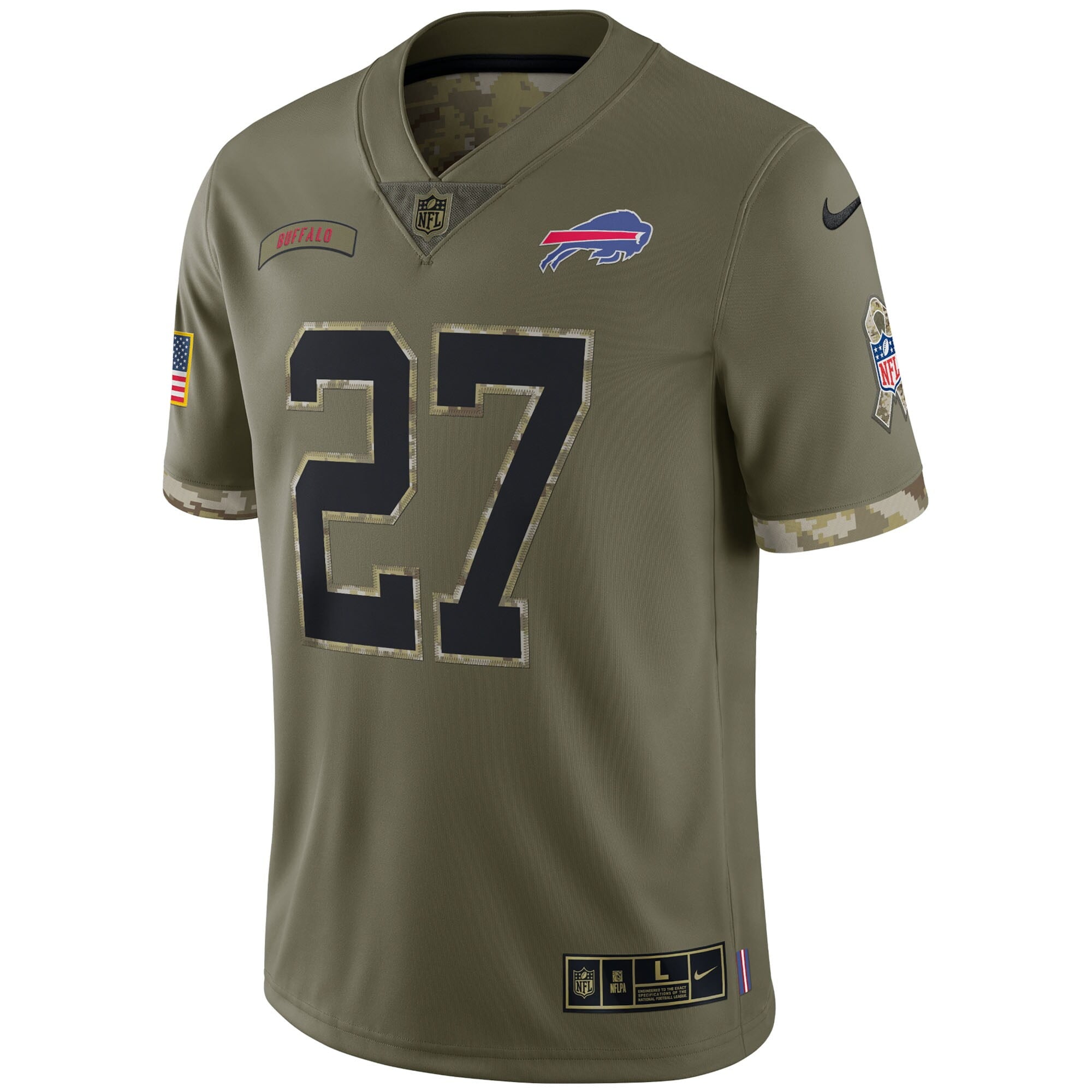 Men's Nike Tre'Davious White Olive Buffalo Bills 2022 Salute To Service Limited Jersey