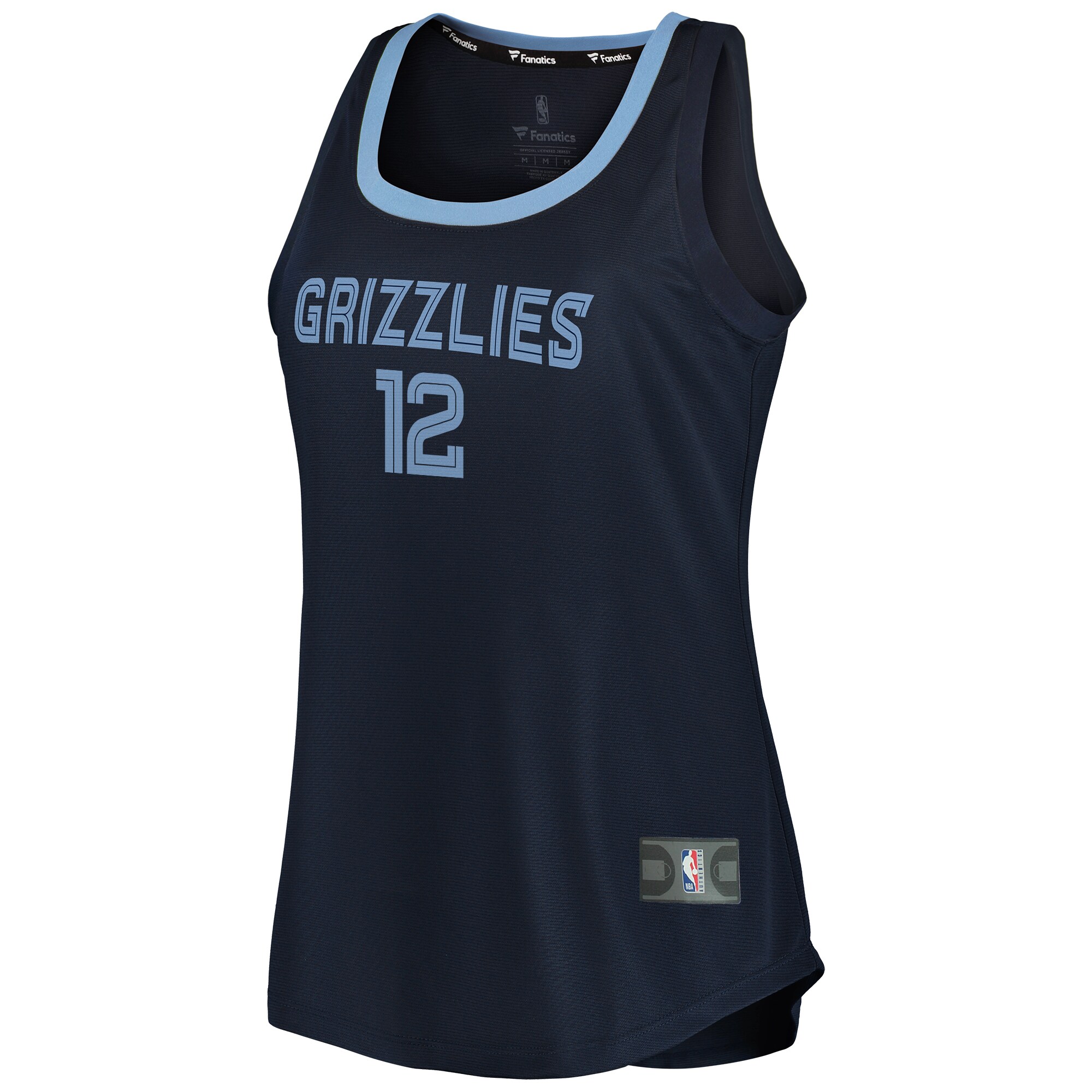 Ja Morant Memphis Grizzlies Fanatics Branded Women's 2019/20 Fast Break Team Tank Jersey - Icon Edition - Navy