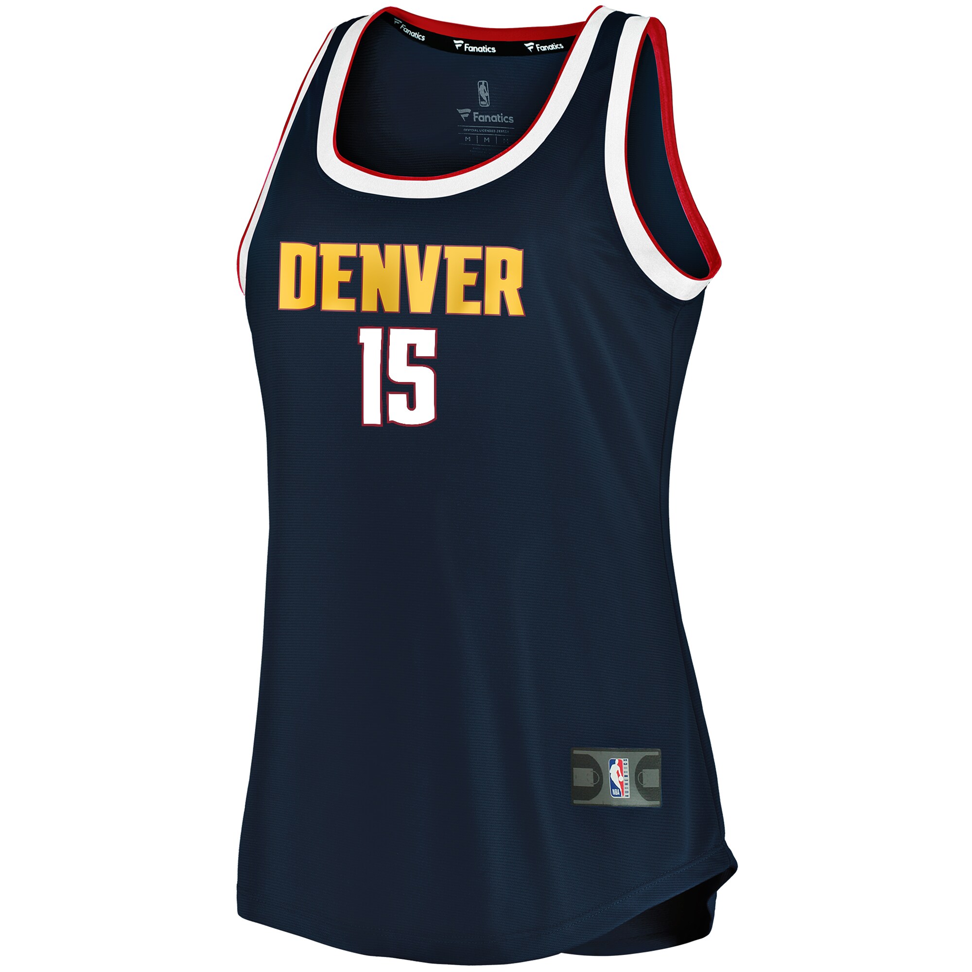 Nikola Jokic Denver Nuggets Fanatics Branded Women's 2019/20 Fast Break Team Tank Jersey - Icon Edition - Navy