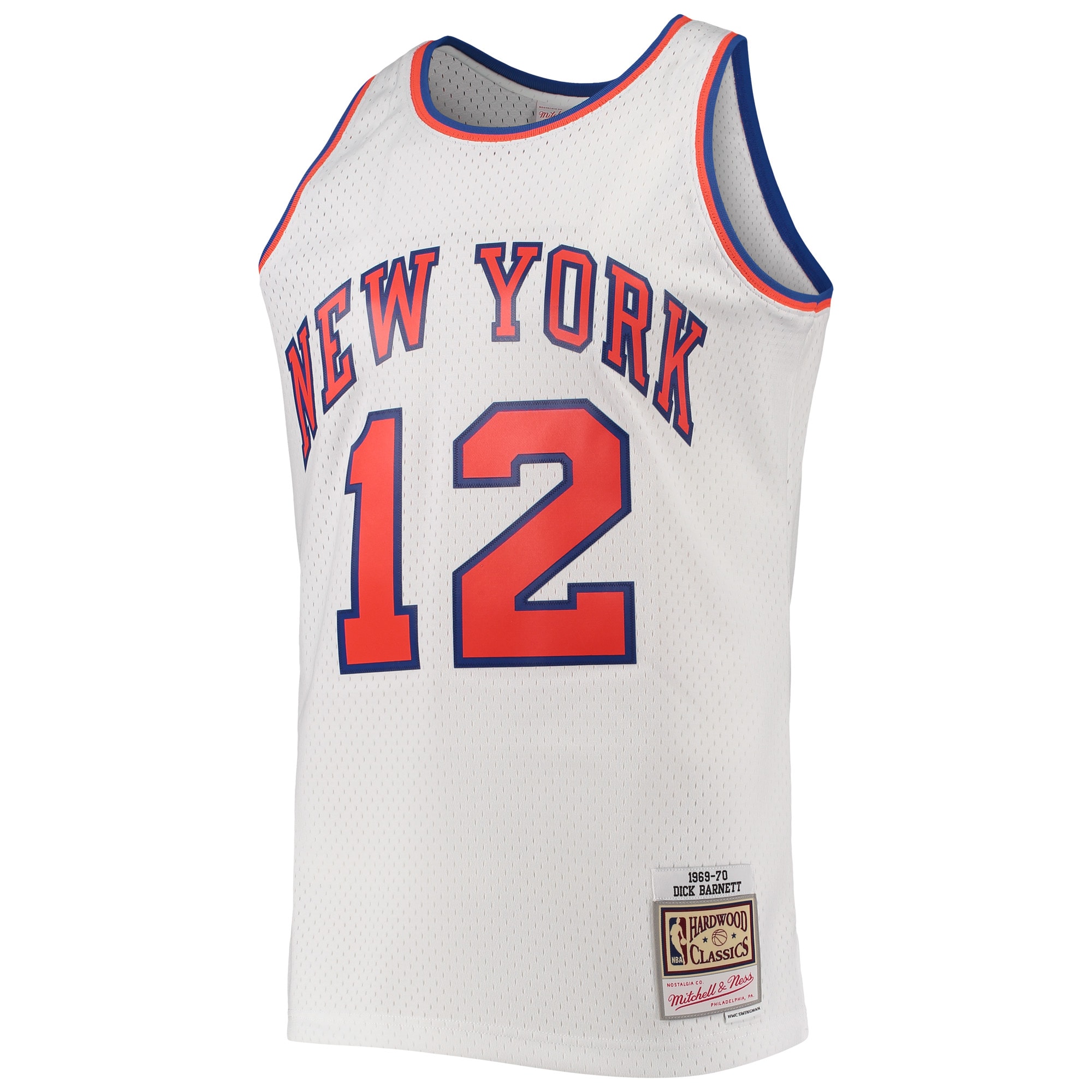 Dick Barnett New York Knicks Mitchell & Ness Hardwood Classics Swingman Jersey - White