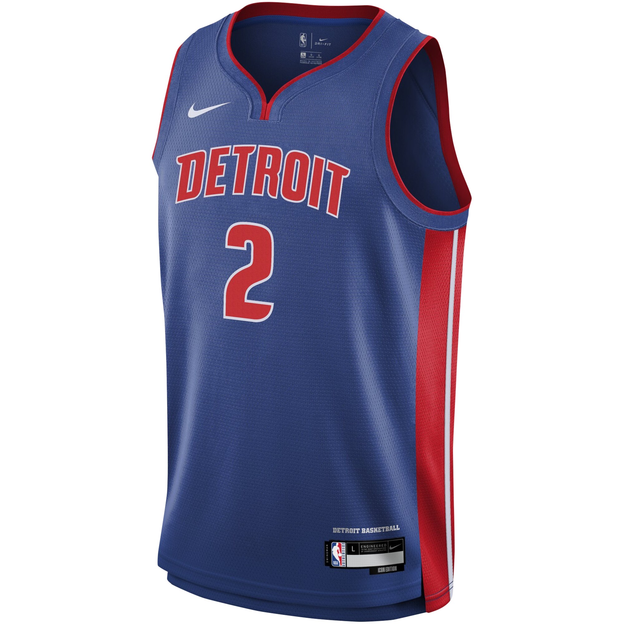 Cade Cunningham Detroit Pistons Nike Youth Swingman Jersey - Icon Edition - Blue