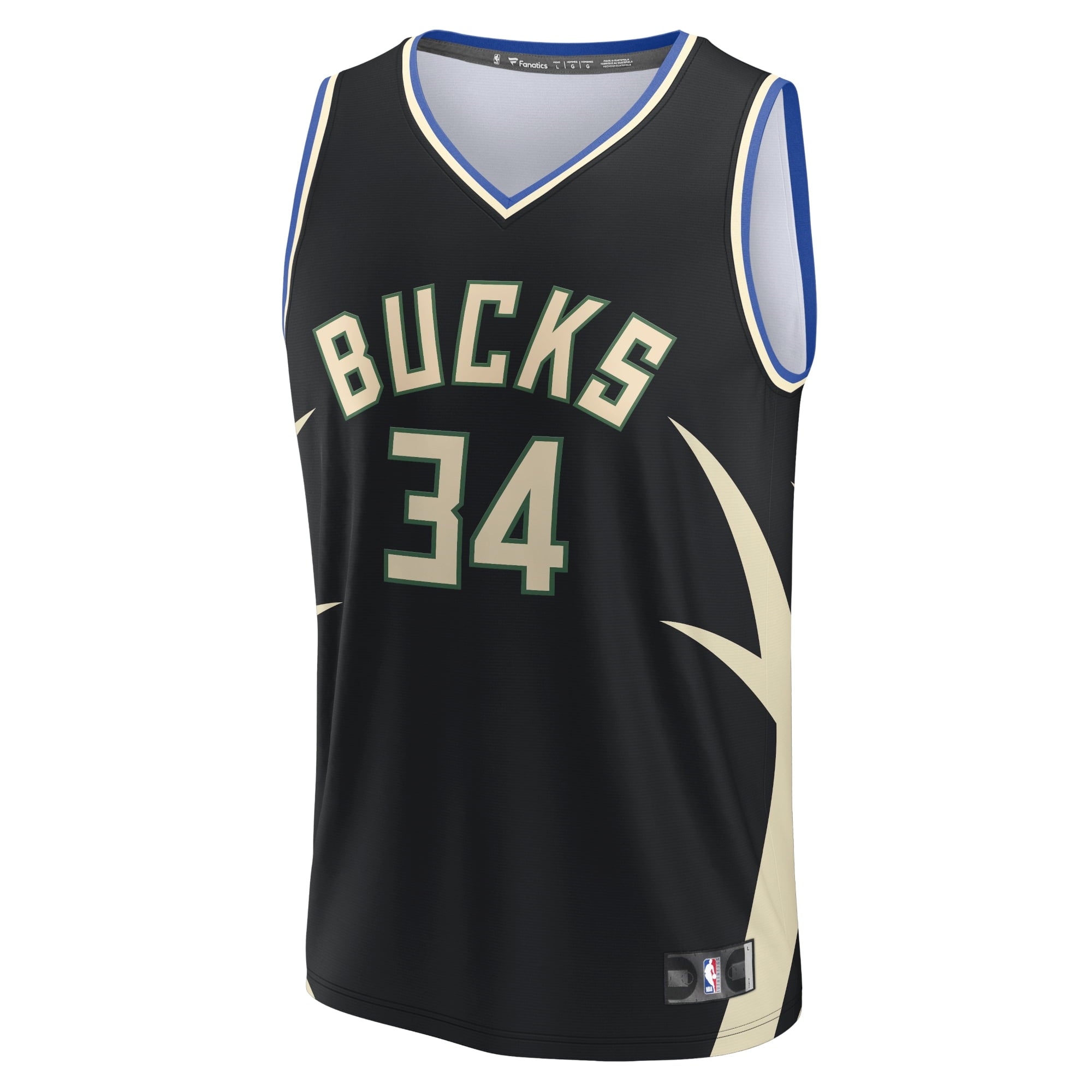 Youth Fanatics Branded Giannis Antetokounmpo Black Milwaukee Bucks Player Jersey - Statement Edition