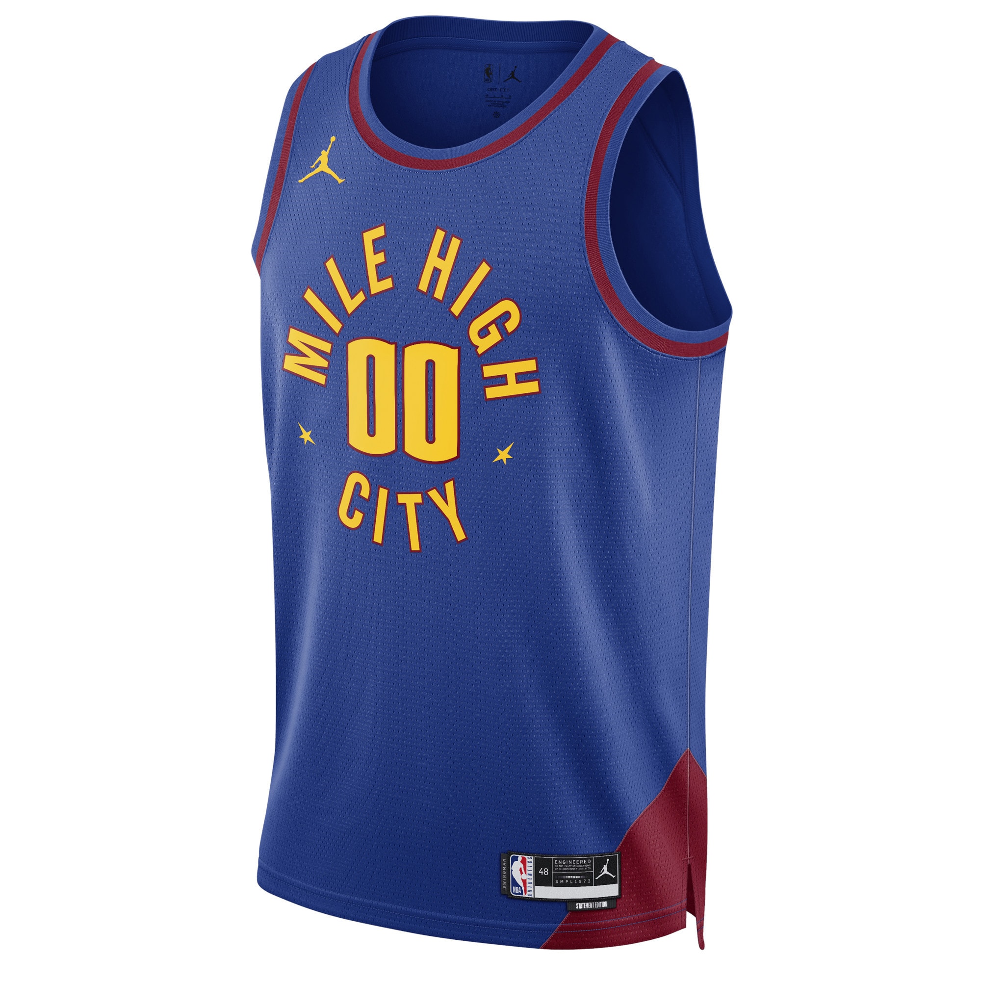 Denver Nuggets Jordans Brand Unisex 2022/23 Swingman Custom Jersey - Statement Edition - Blue