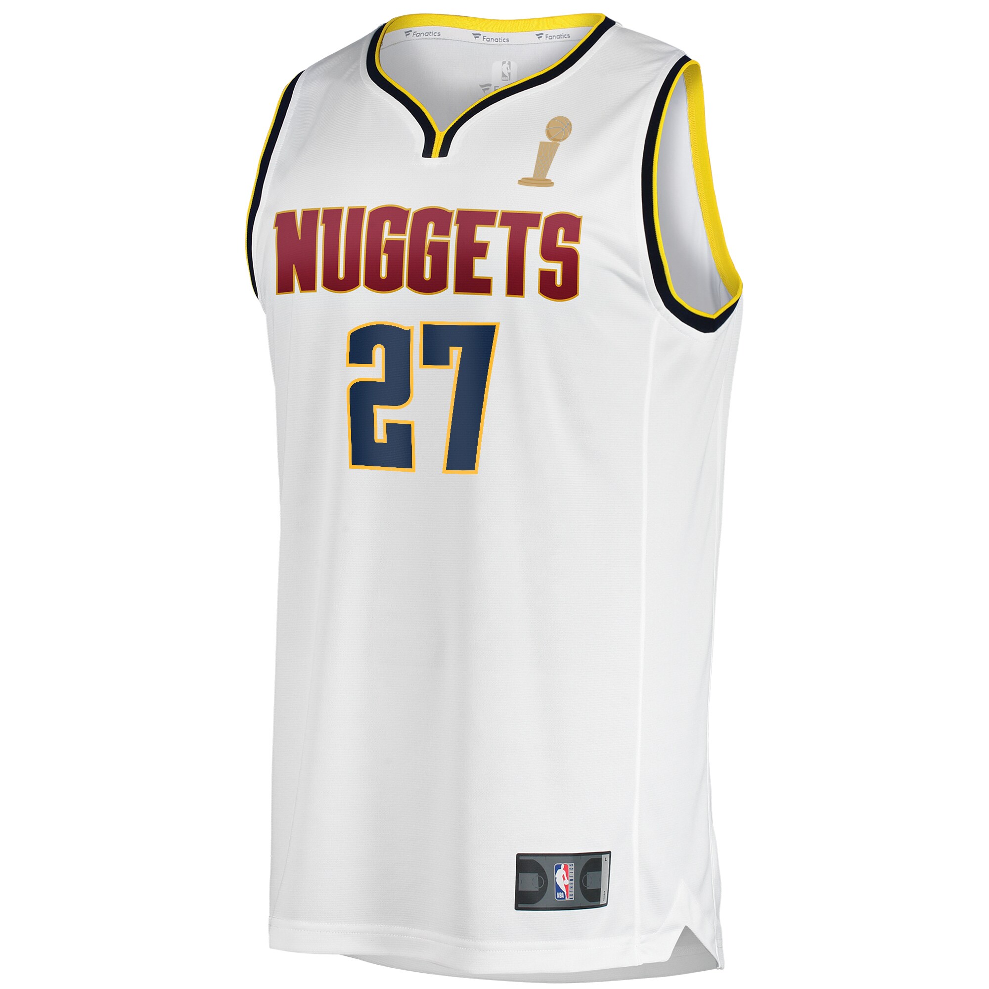 Jamal Murray Denver Nuggets Fanatics Branded Youth White 2023 NBA Finals Champions Fast Break Player Jersey - Association Edition