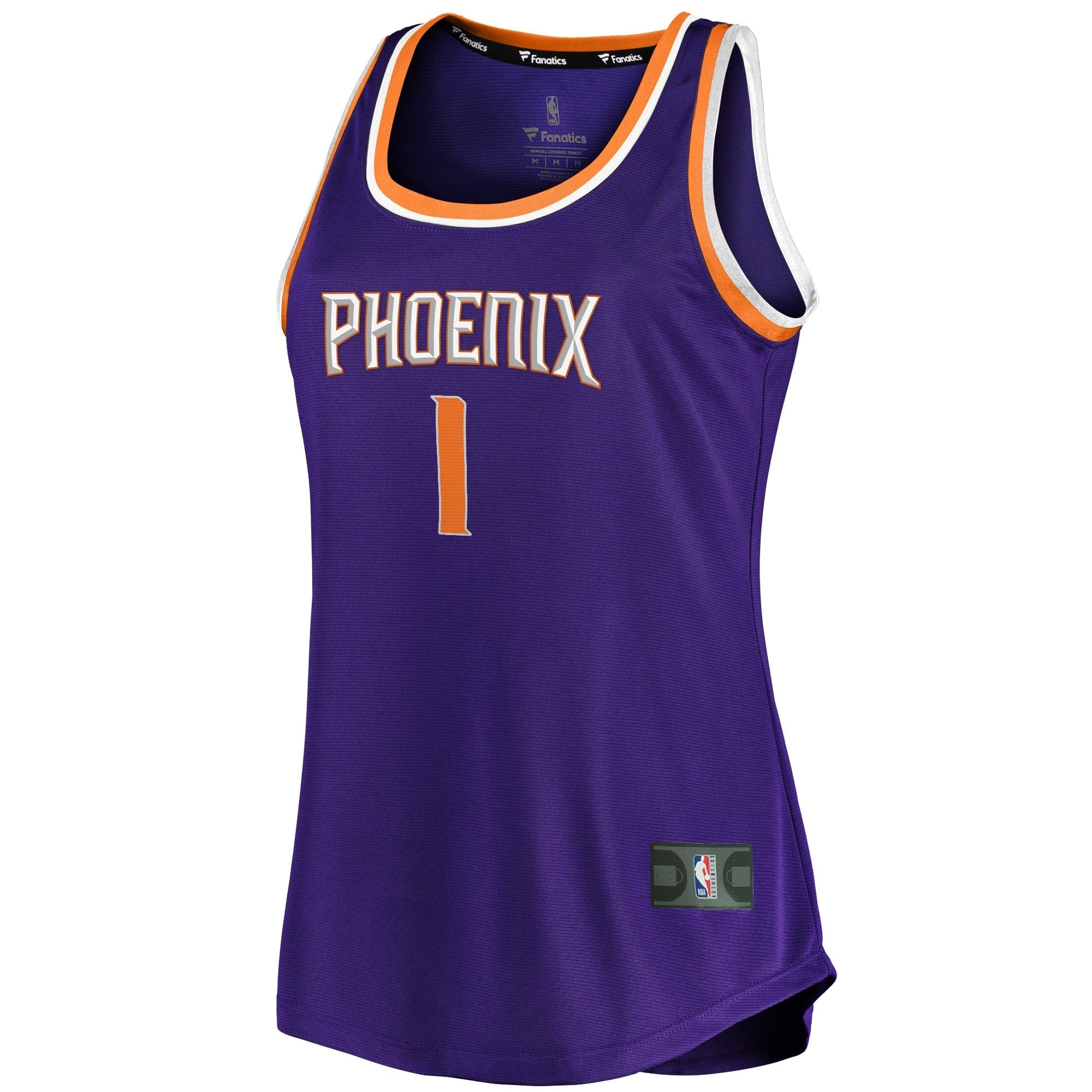 Women's Fanatics Branded Devin Booker Purple Phoenix Suns Fast Break Team Tank Jersey - Icon Edition