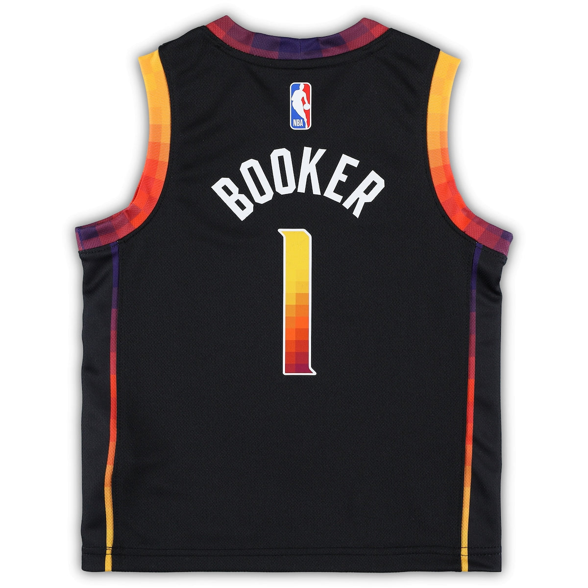 Youth Devin Booker Jordans Suns 2022/23 Swingman Jersey Statement Edition - Black