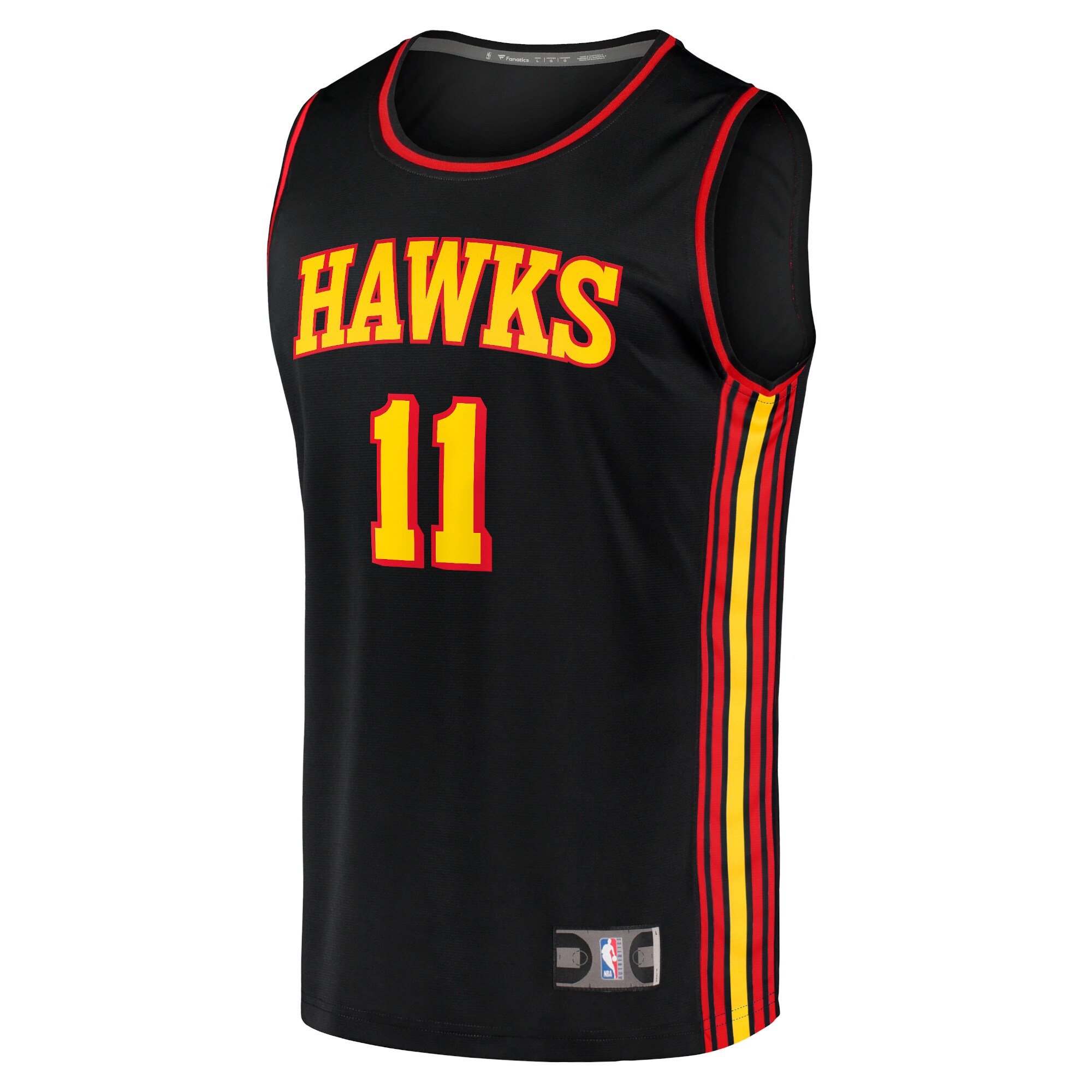 Trae Young Atlanta Hawks Fanatics Branded 2020/21 Fast Break Replica Jersey - Statement Edition - Black