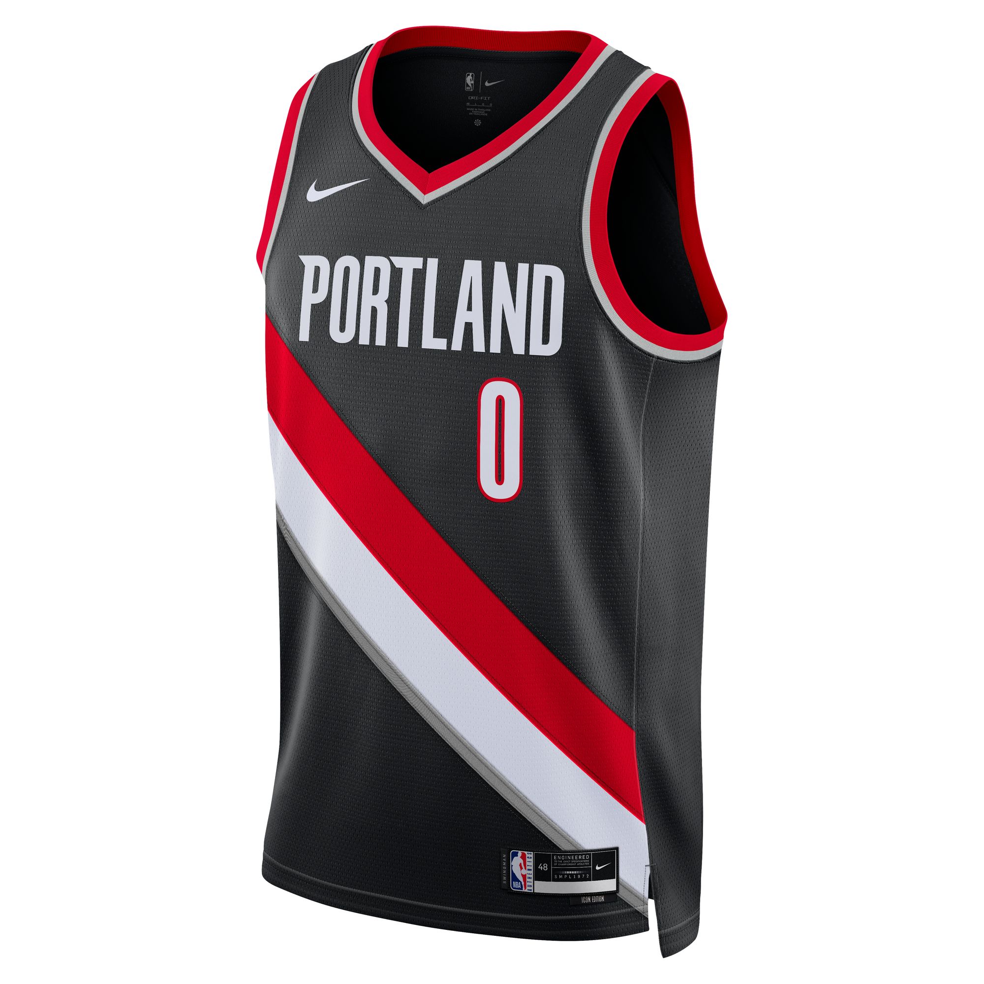 Damian Lillard Portland Trail Blazers Nike Unisex Swingman Jersey - Association Edition - Black