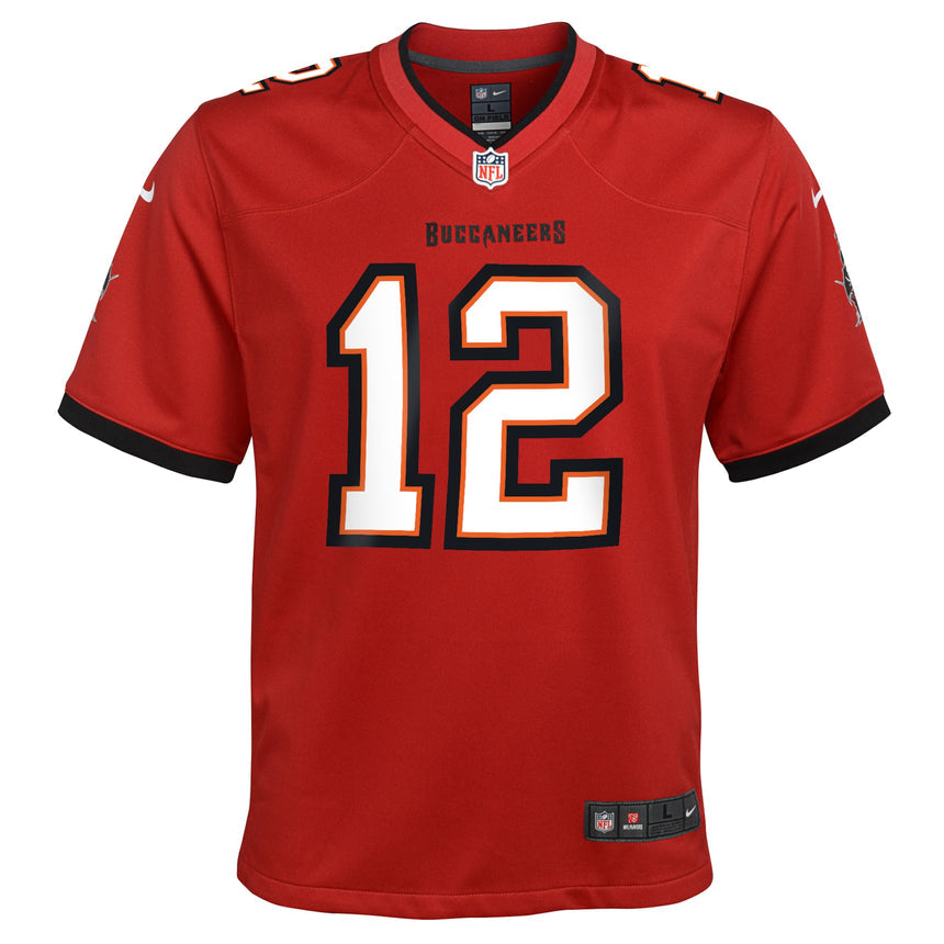 Youth Tampa Bay Buccaneers Tom Brady Red Game Jersey