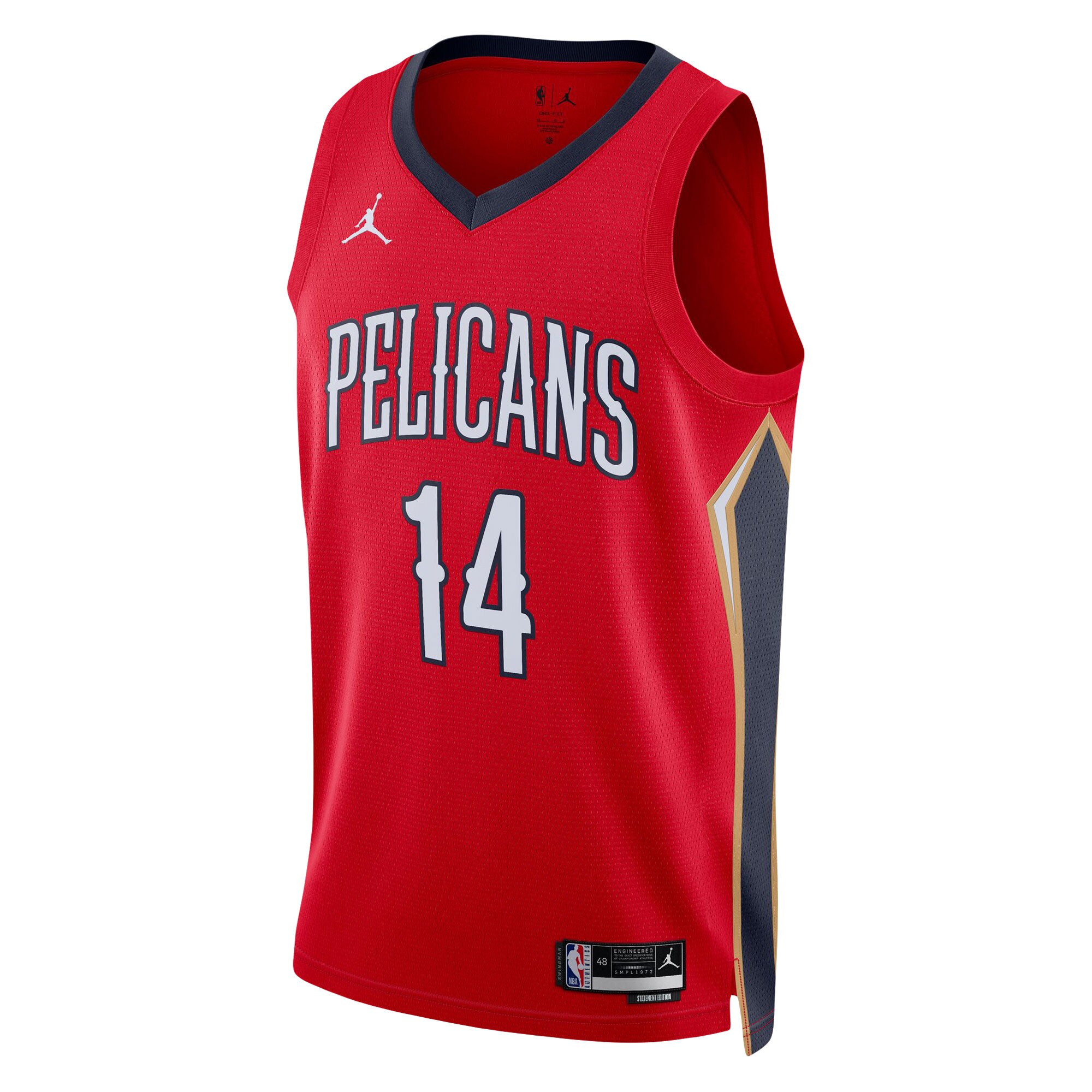 Brandon Ingram New Orleans Pelicans Jordans Brand Unisex Swingman Jersey - Statement Edition - Red