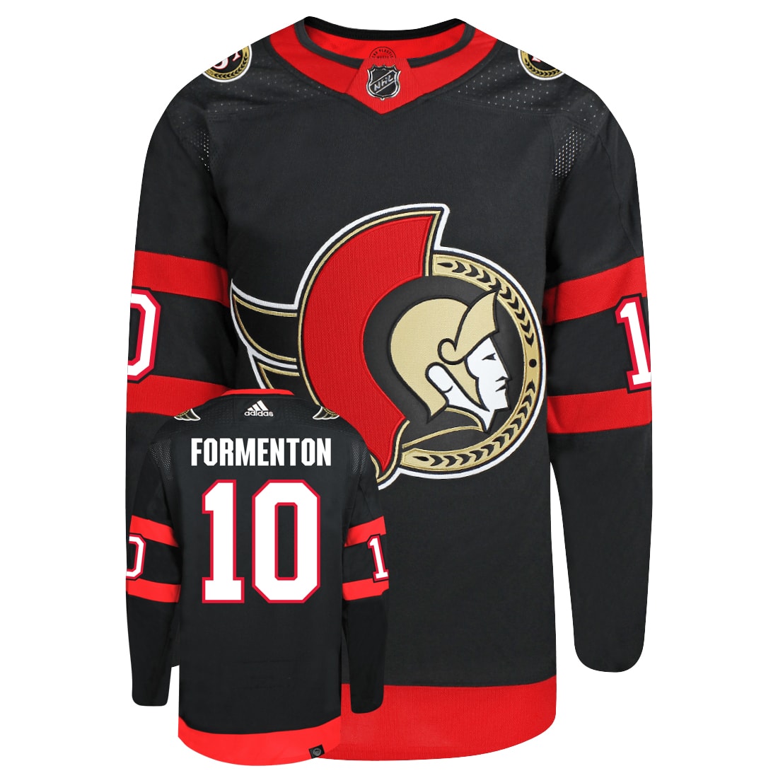 Alex Formenton Ottawa Senators Adidas Primegreen Authentic NHL Hockey Jersey